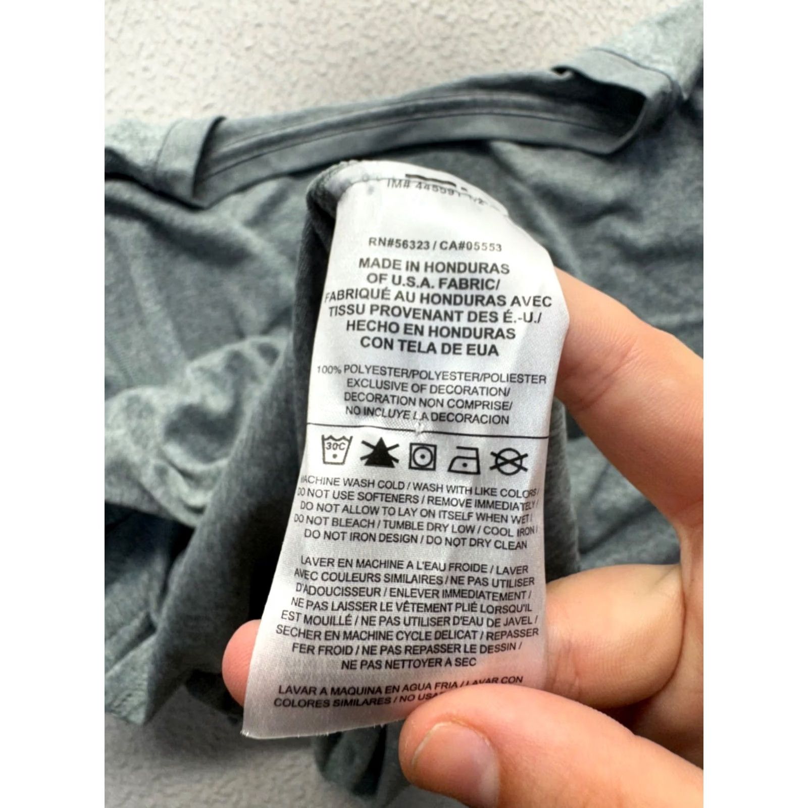 Nike Nike Dri-FIT V-Neck Short Sleeve Athletic Shirt L Mens Gray Heathered Size US L / EU 52-54 / 3 - 6 Thumbnail