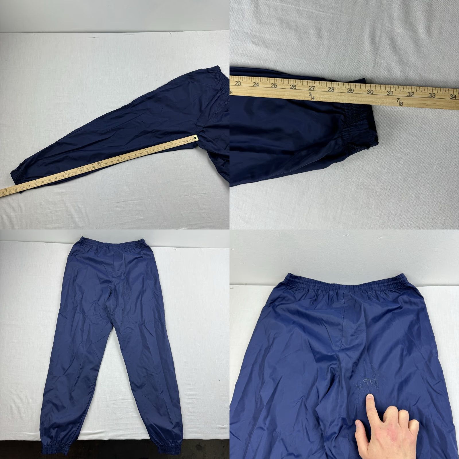 Nike VINTAGE Nike Track Pants Men S Blue 90s American Athletic Casual Sports Drawstring Pants Mens Size US 29 - 8 Thumbnail