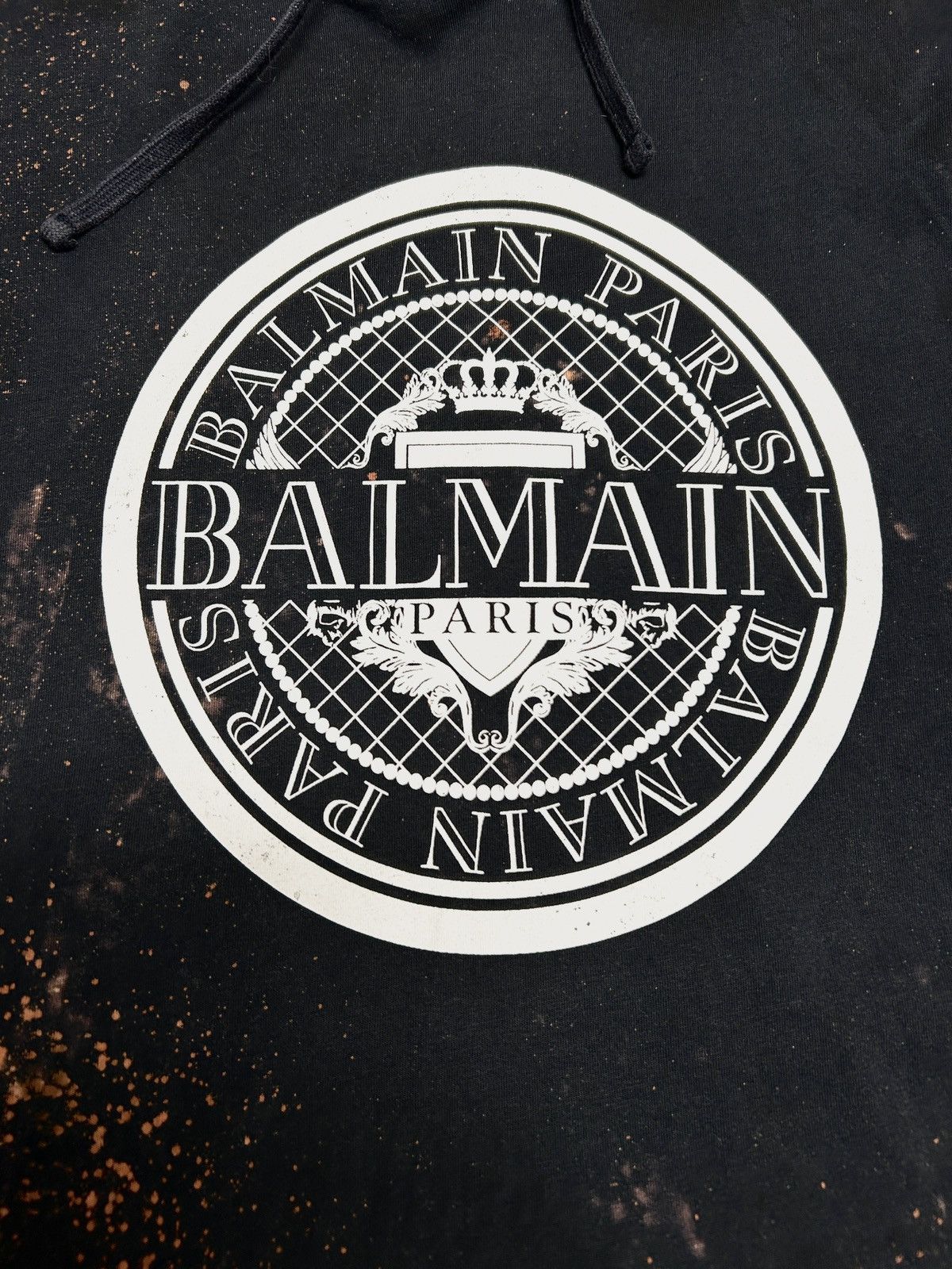 Balmain SS2018 Crest Logo Spiked Hoodie Size US S / EU 44-46 / 1 - 3 Thumbnail
