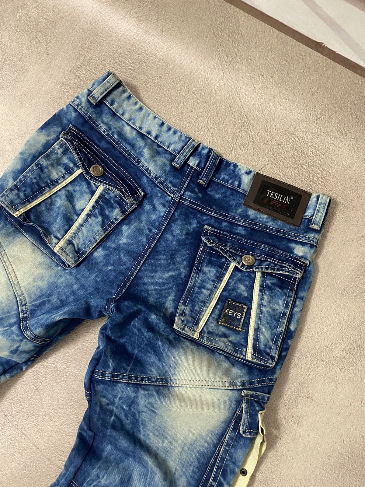 Vintage Dirty pants Faded Crash denim thrashed y2k distressed jeans Size US 32 / EU 48 - 10 Thumbnail