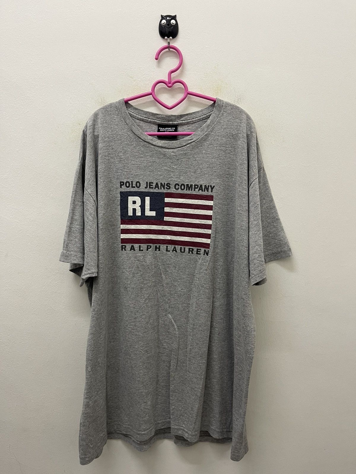 Polo Ralph Lauren Rare Vintage POLO JEANS RALPH LAUREN Flag Tee Size US L / EU 52-54 / 3 - 1 Thumbnail