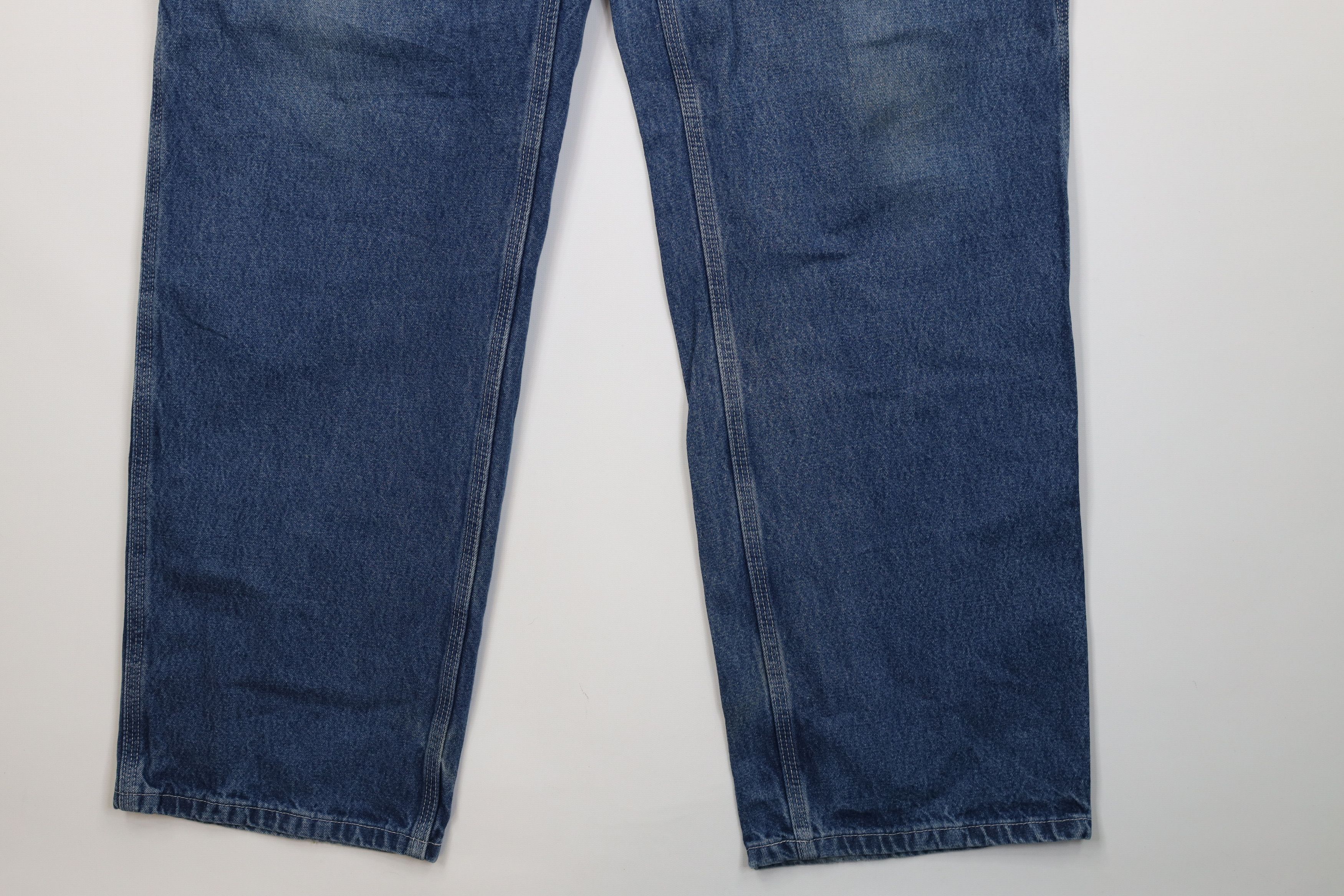 Carhartt Vintage Y2K Carhartt Wide Leg Dungaree Denim Jeans Blue Size US 36 / EU 52 - 5 Thumbnail