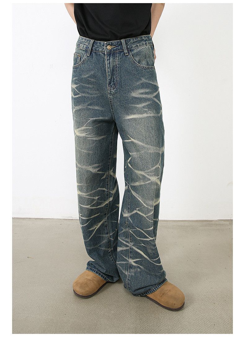 Japanese Brand × Jean Japanese loose straight washed distressed vintage jeans Size US 32 / EU 48 - 2 Thumbnail