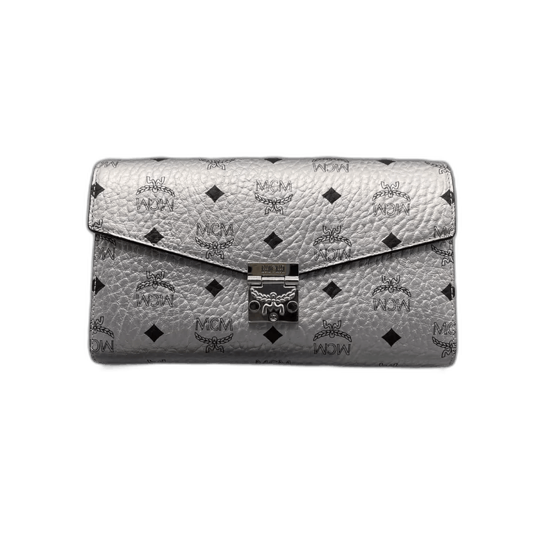 MCM Silver Envelope Shoulder Crossbody Bag, Men's