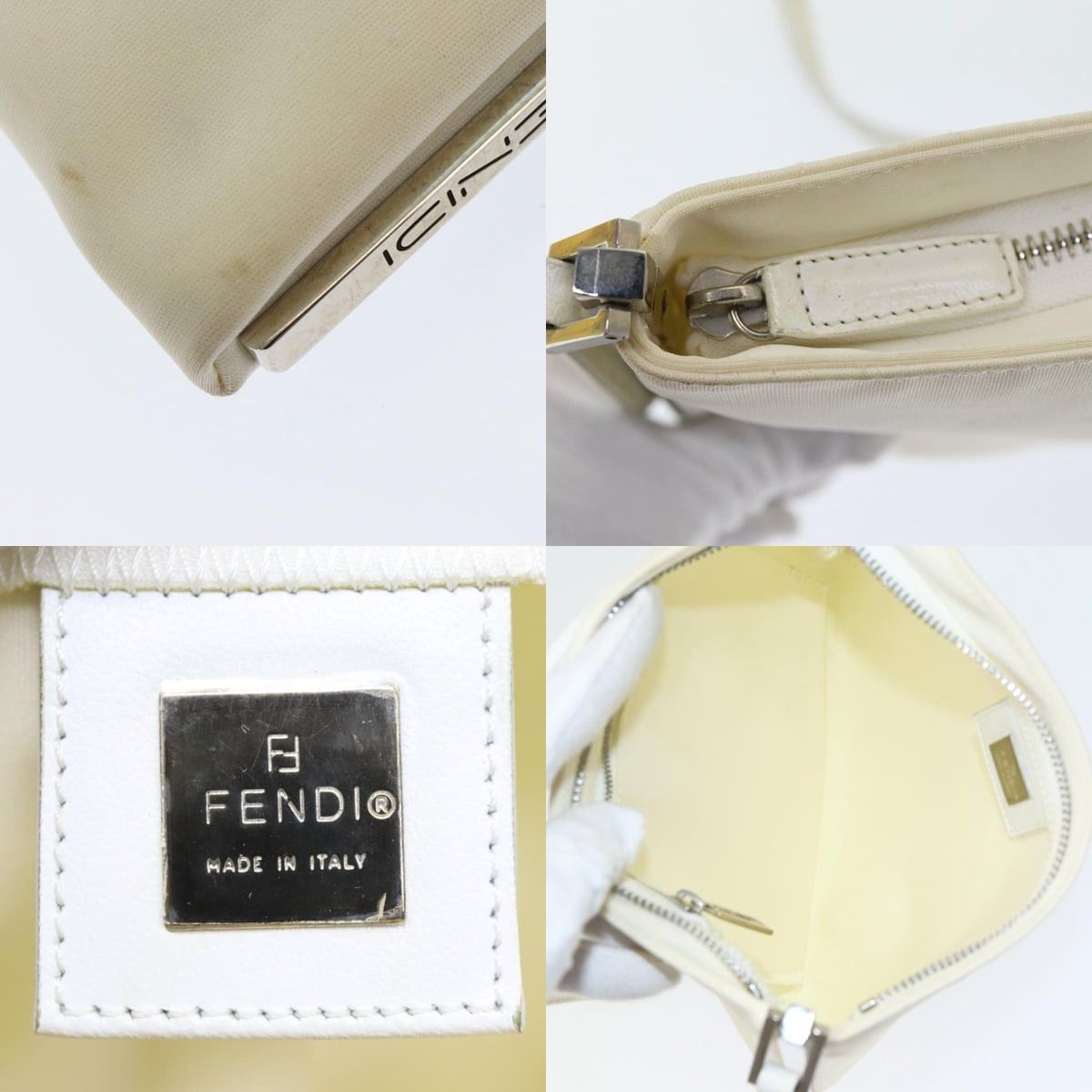 Fendi FENDI Shoulder Bag Nylon White Silver Size ONE SIZE - 11 Thumbnail