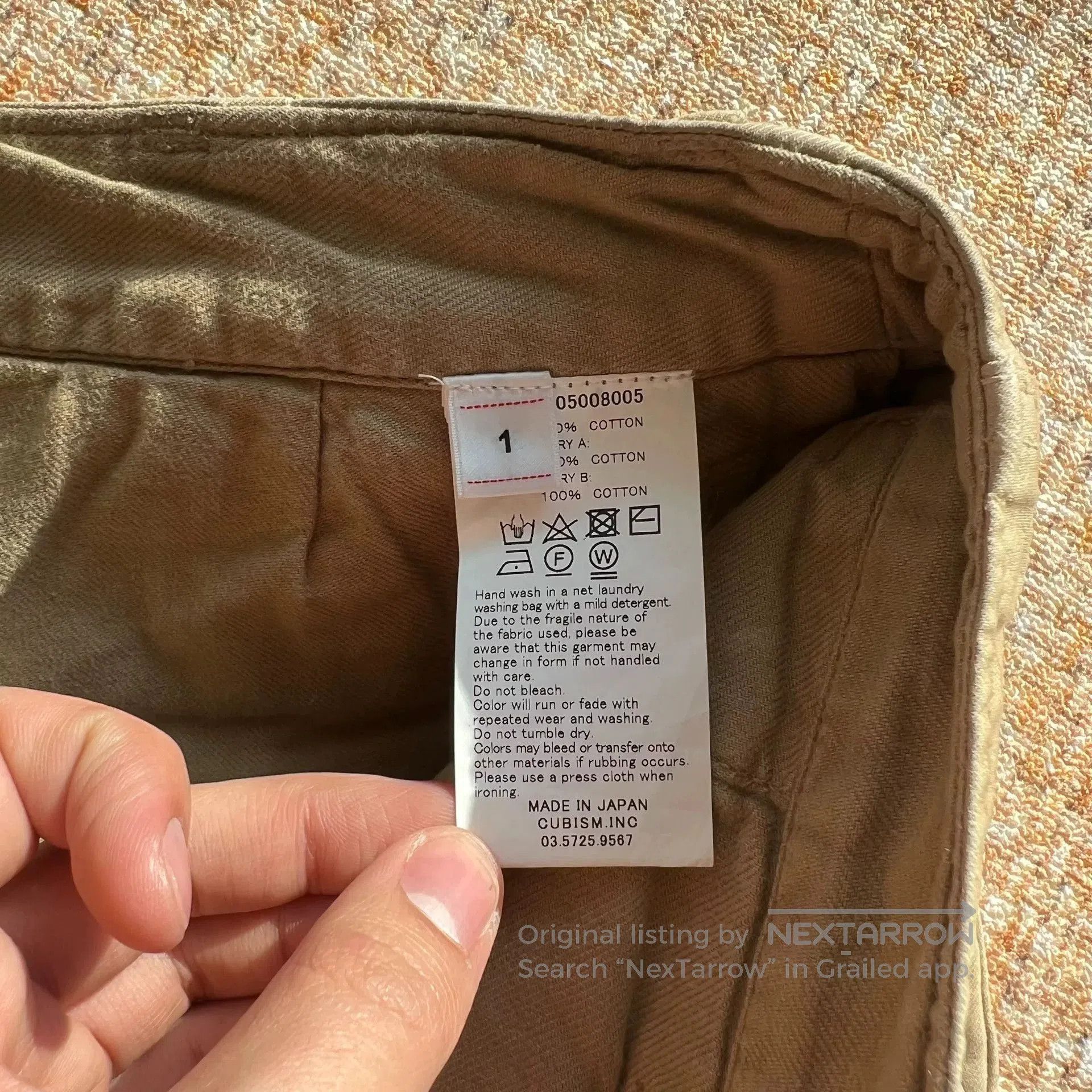 Visvim visvim khaki chino pants with distressed design. Size US 27 - 7 Thumbnail