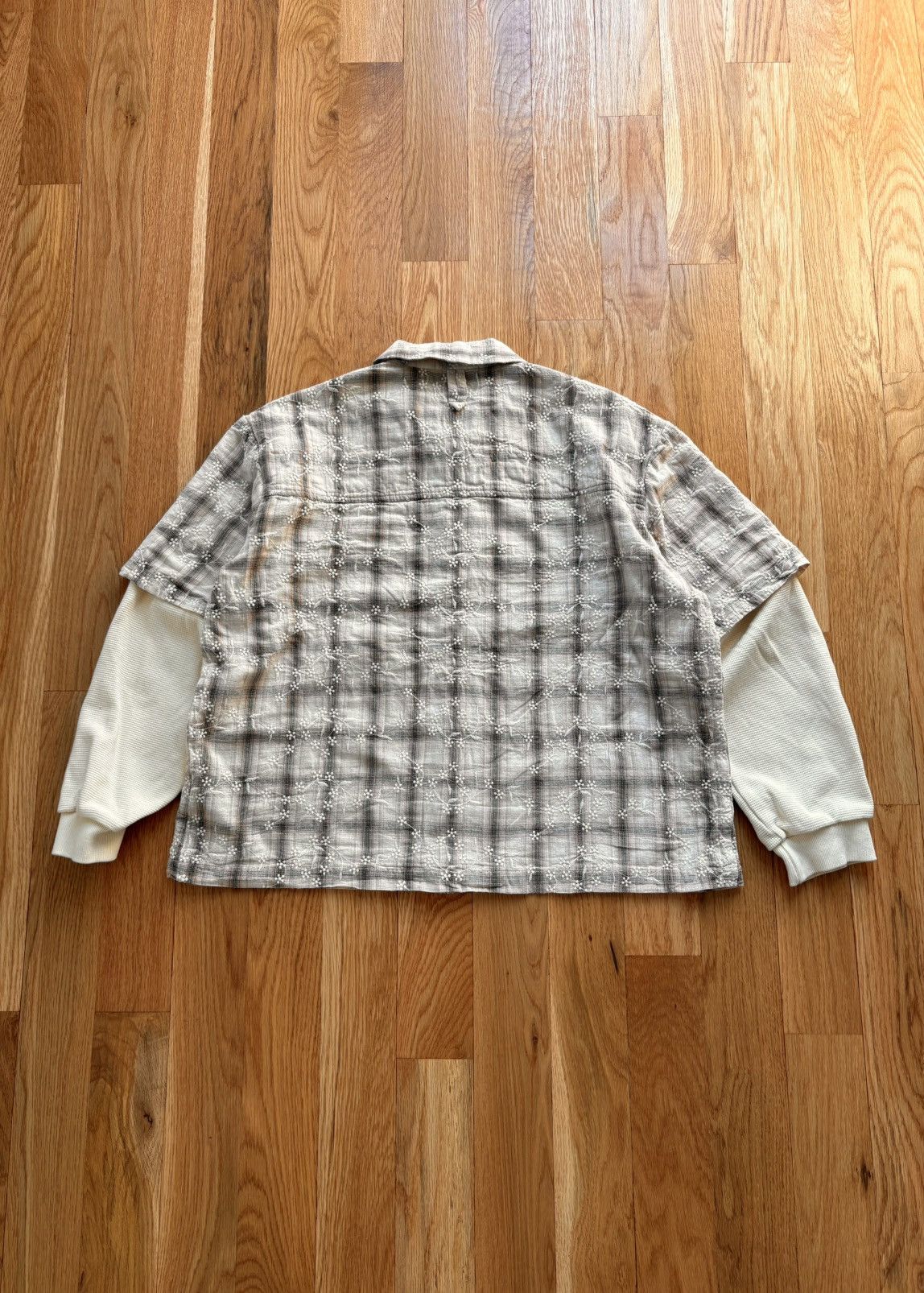 Other Vitesse Haute Cropped Boxy Embroidery Waffle Button Up L Size US L / EU 52-54 / 3 - 3 Thumbnail