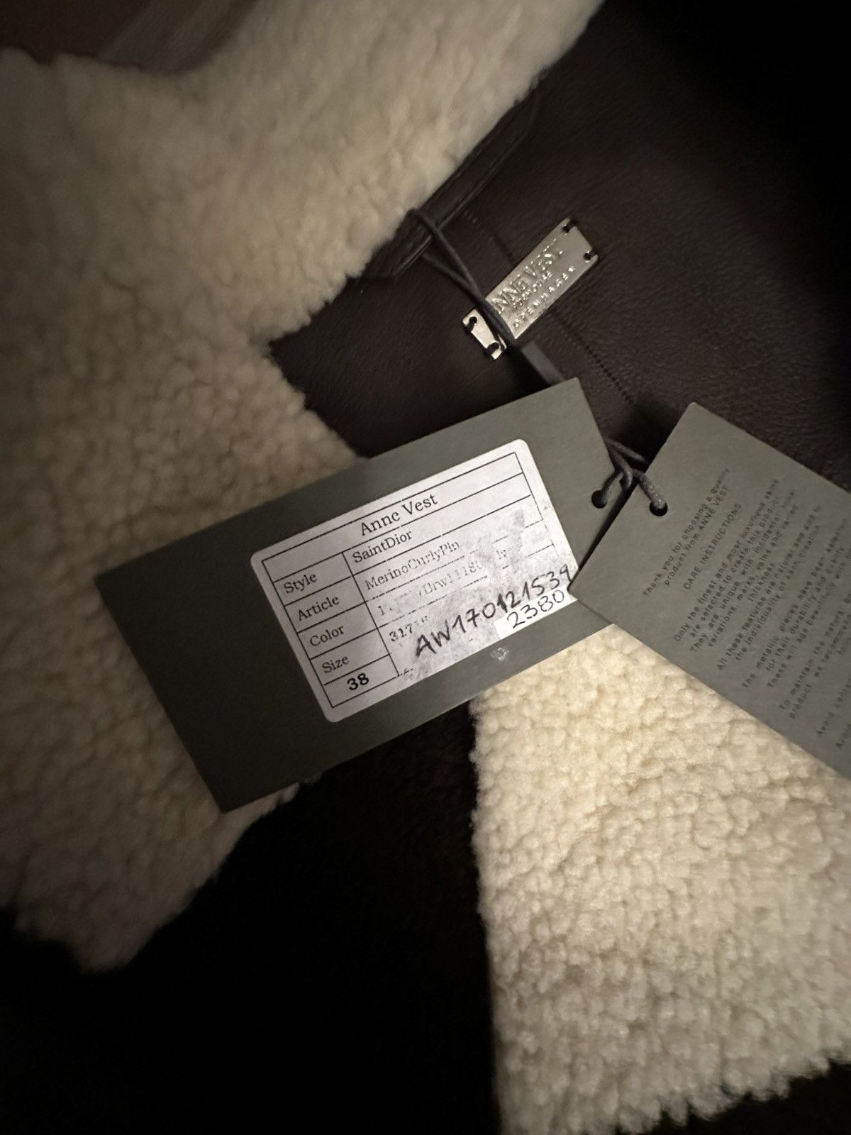 Other Anne Vest Saint Dior Merino Shearling Coat - Size 38 NWT Size S / US 4 / IT 40 - 4 Thumbnail