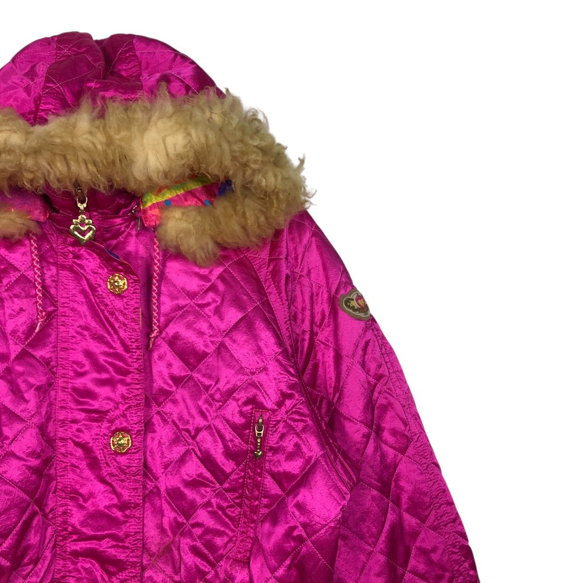 Japanese Brand 🔥VINTAGE SKI JACKET ELLESSE ITALY MINK FUR HOODIE Size L / US 10 / IT 46 - 8 Thumbnail