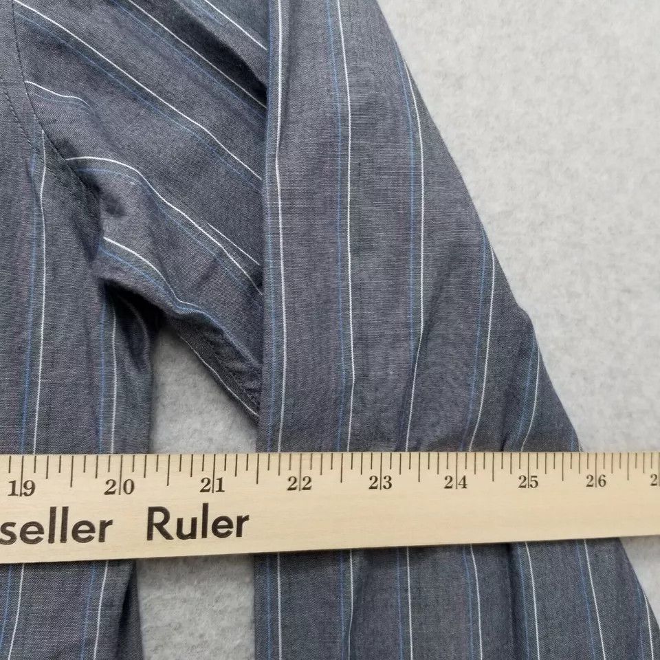 Original Penguin Penguin Shirt Mens Medium Gray Striped Casual Button Down Size US M / EU 48-50 / 2 - 10 Thumbnail