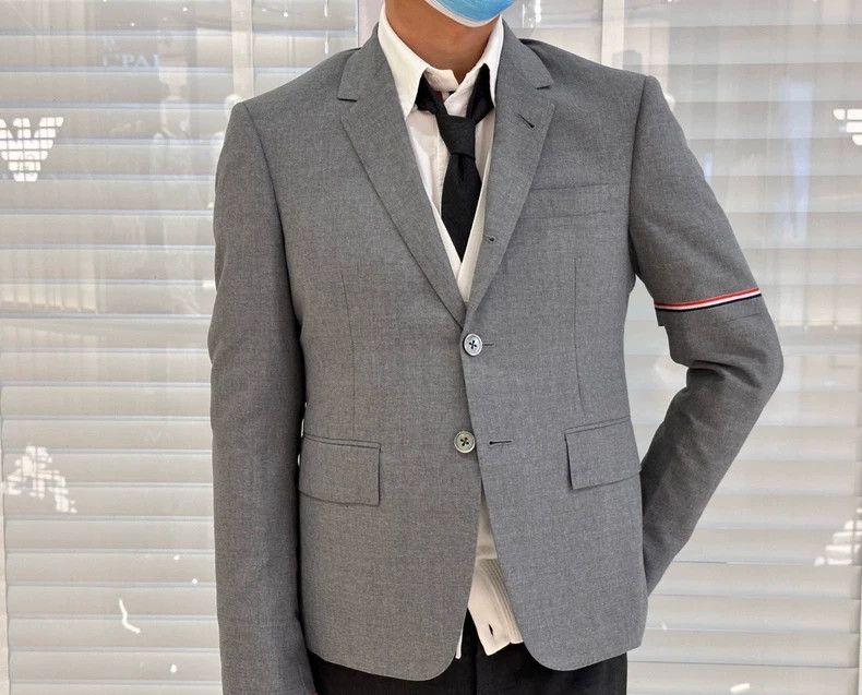 Thom Browne Thom Browne size4 Medium gray single-sleeved dress jacket Size 38S - 7 Thumbnail