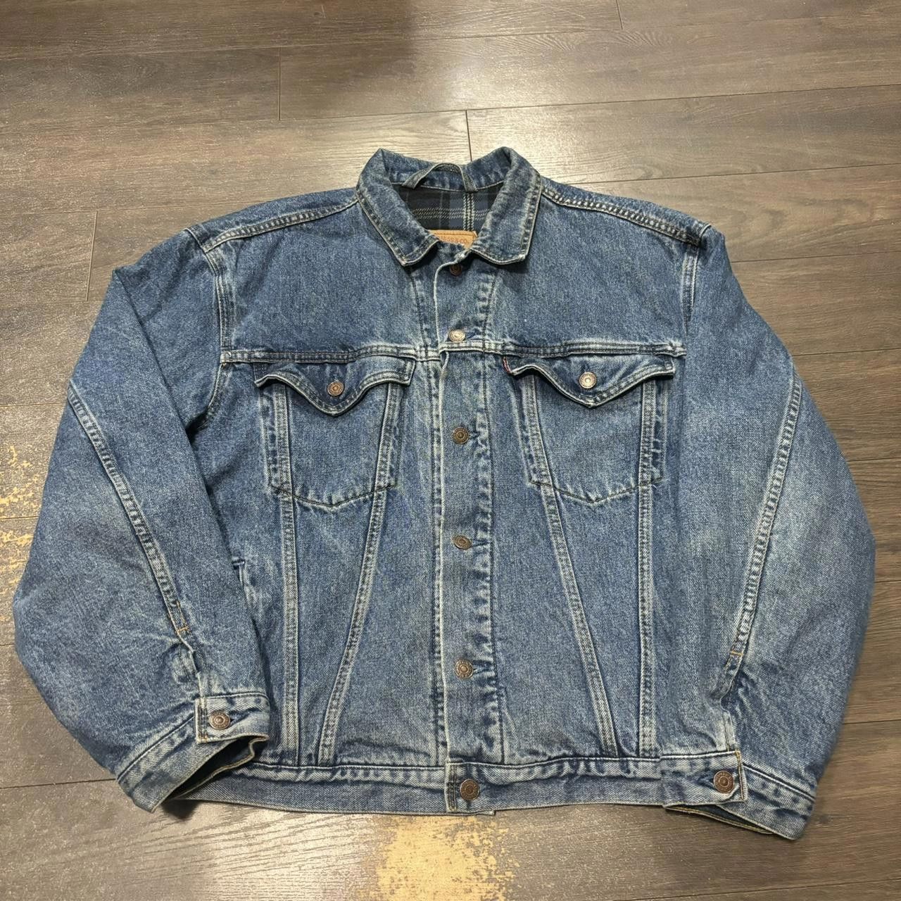 Levi's vintage Levi’s straus blanket lined denim jacket MIC Size US L / EU 52-54 / 3 - 3 Thumbnail