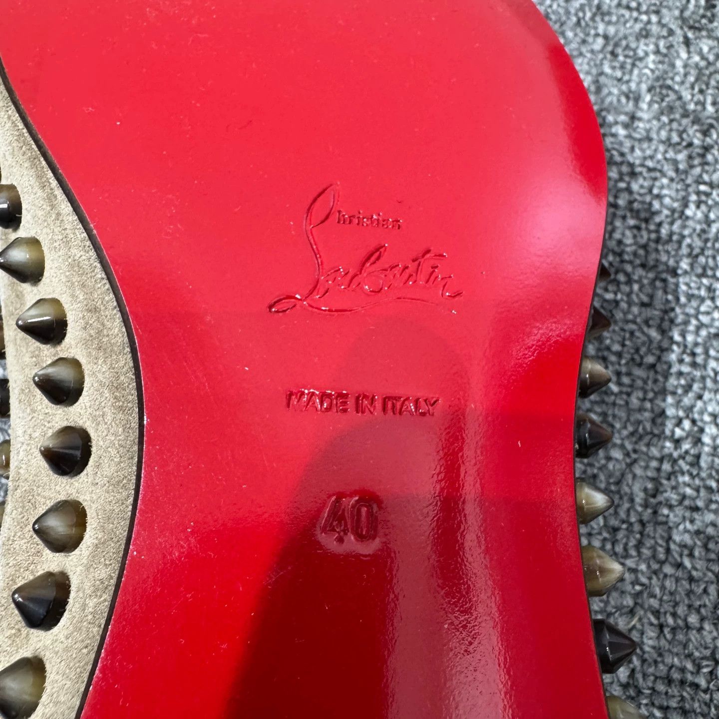 Christian Louboutin Christian Louboutin Rivets Suede Loafer Size 40 Size US 7 / EU 40 - 5 Thumbnail