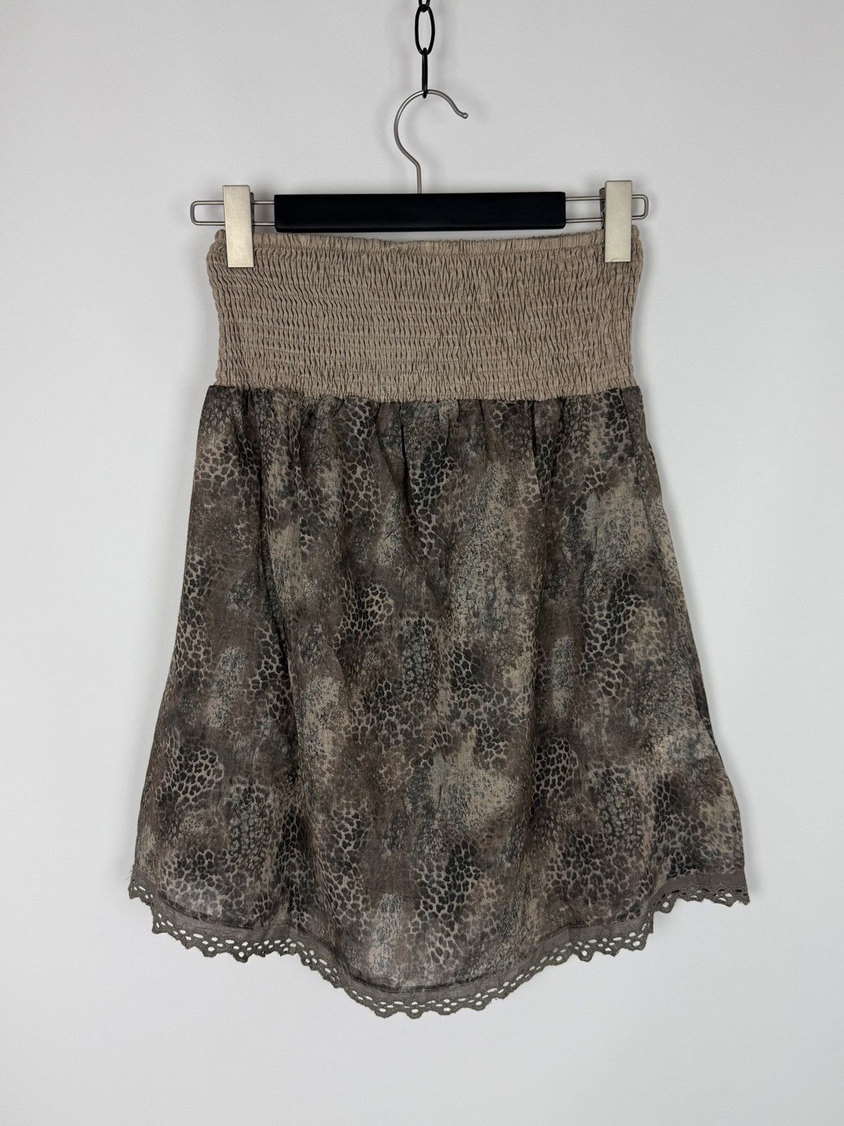 Vintage Y2K Vintage Yes!Miss Tan Cheetah Sheer Strapless Tube Top Size M / US 6-8 / IT 42-44 - 3 Thumbnail