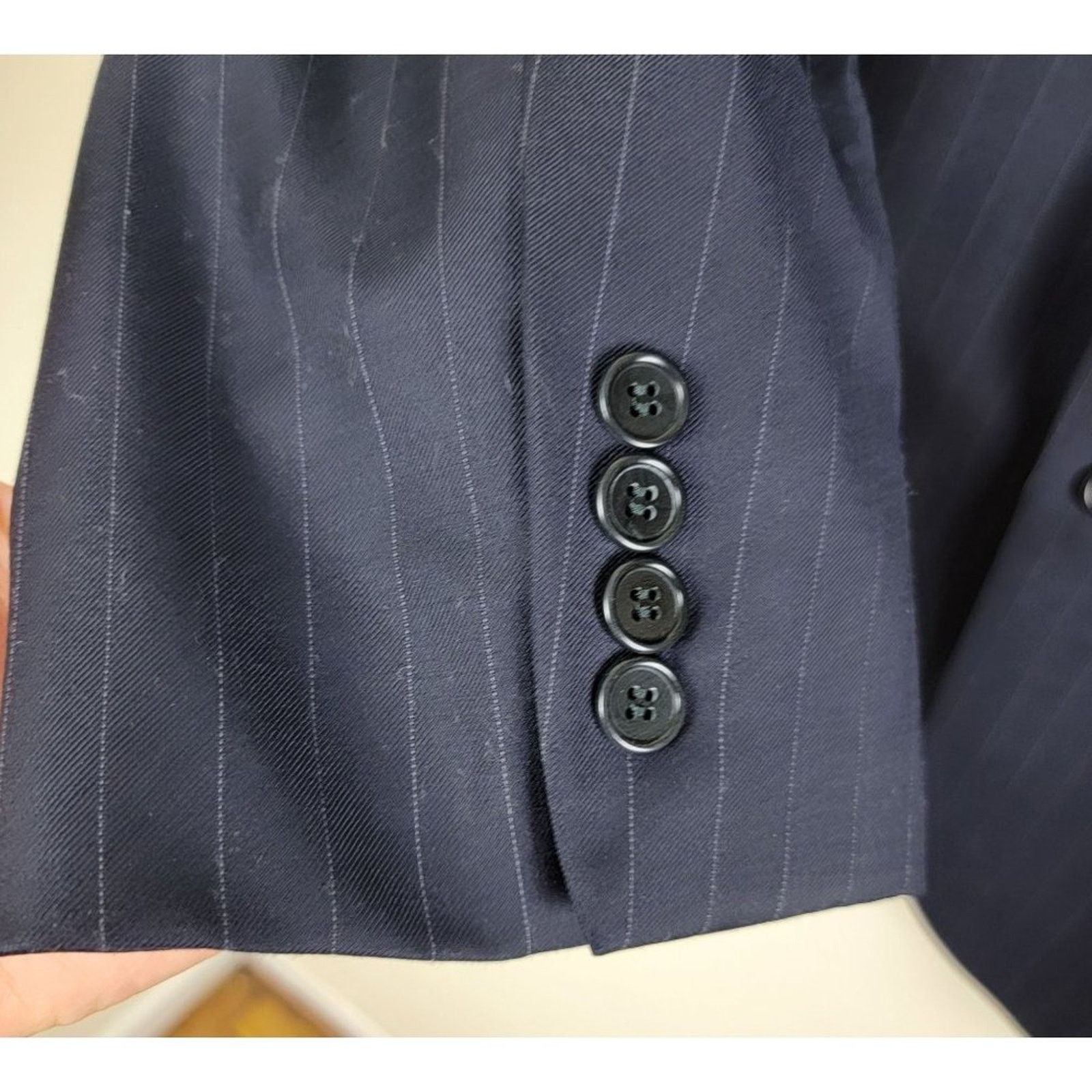 Jos. A. Bank Jos. A Bank Mens Gordon Pinstripes Wool Suit Blazer size 46R Size 46R - 8 Thumbnail