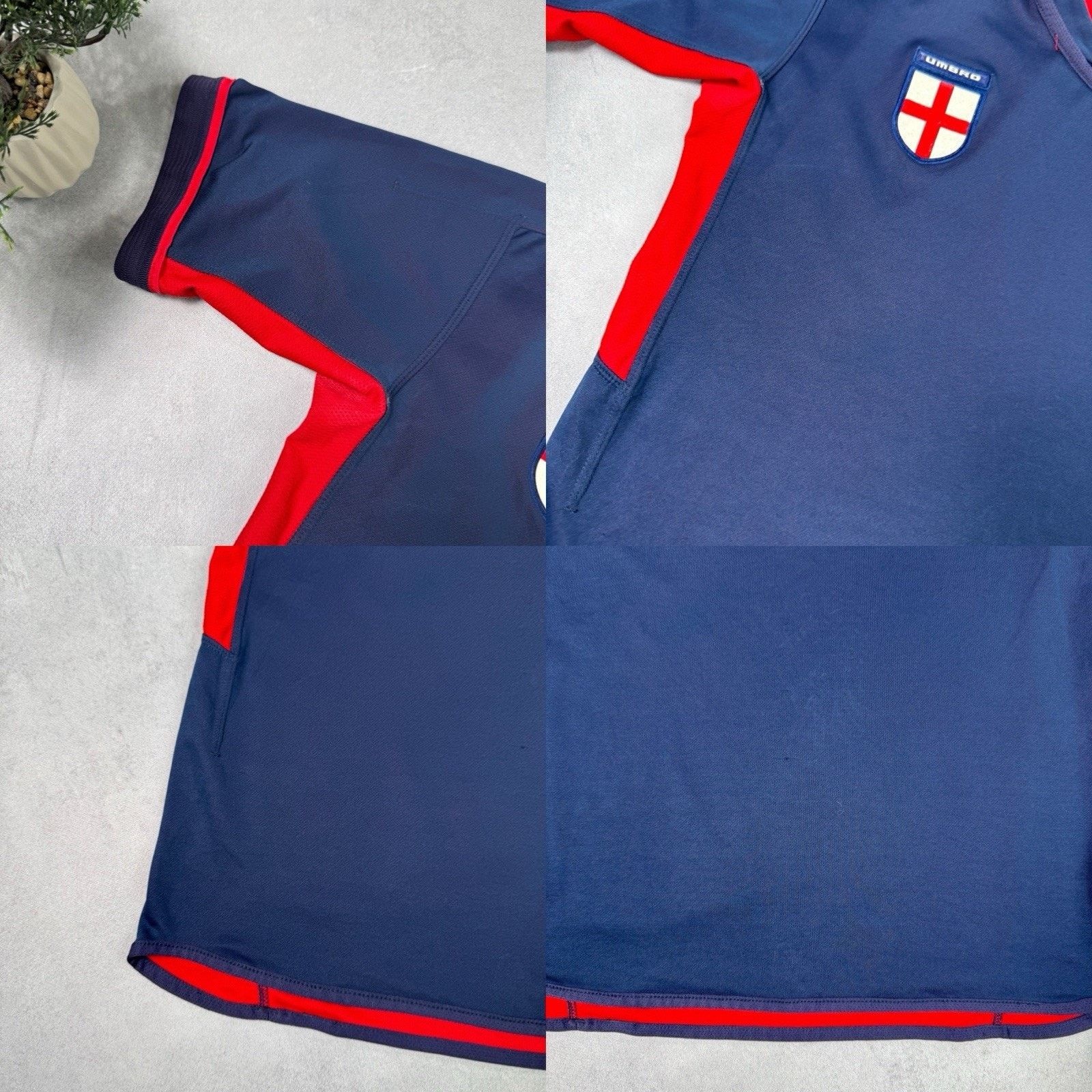 Umbro England Away football 2002 - 2004 Jersey Double Sided Umbro Size US S / EU 44-46 / 1 - 19 Thumbnail