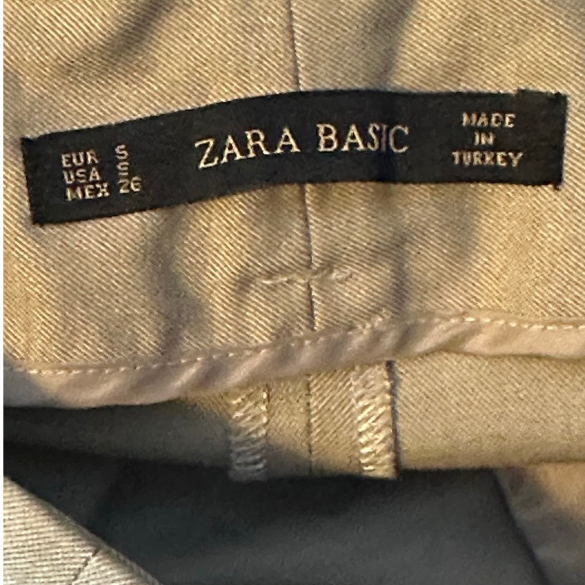 Zara Zara beige high waist pleated pants size Small Size 30" / US 8 / IT 44 - 3 Thumbnail