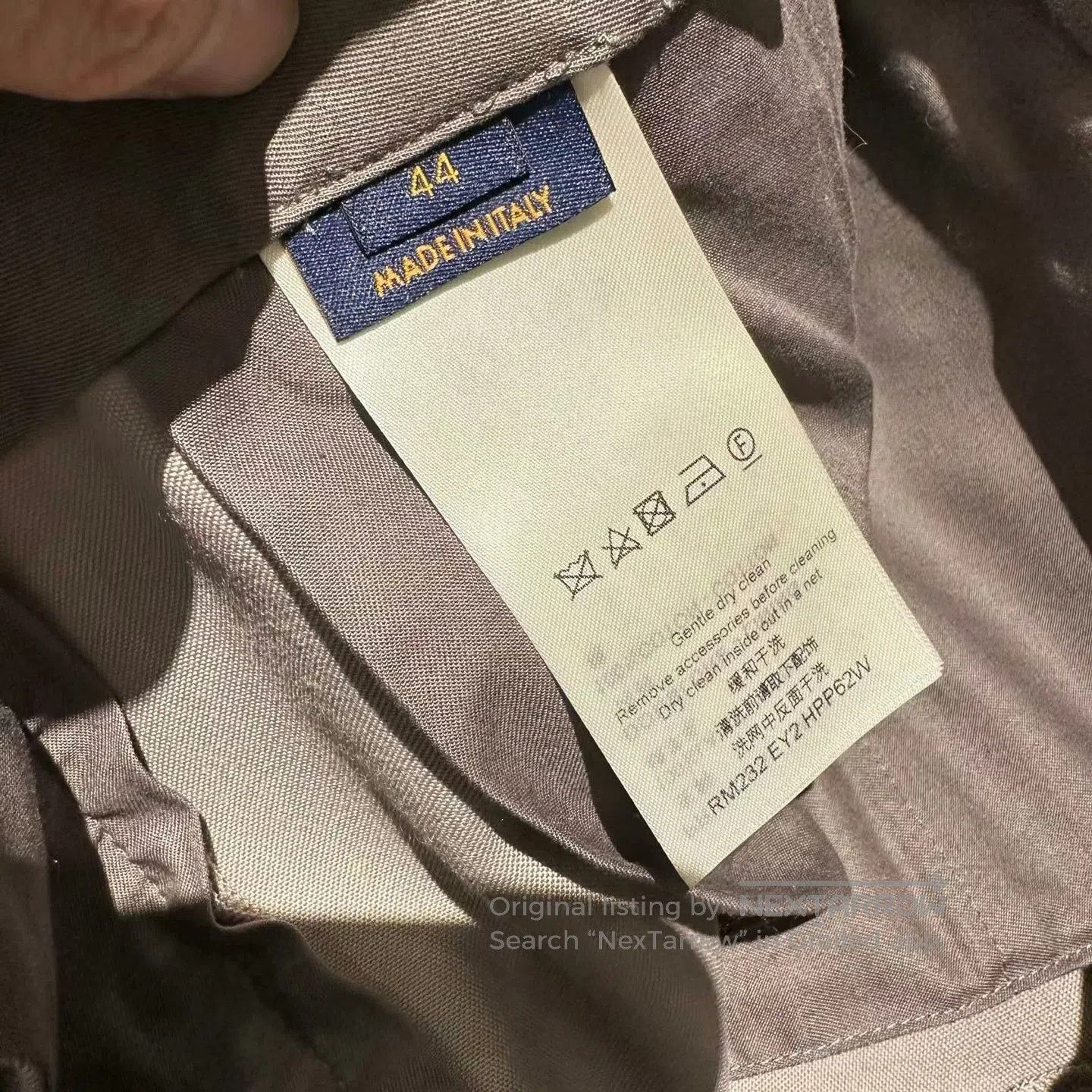 Louis Vuitton Louis Vuitton Gray Wide. Size 41" - 5 Thumbnail