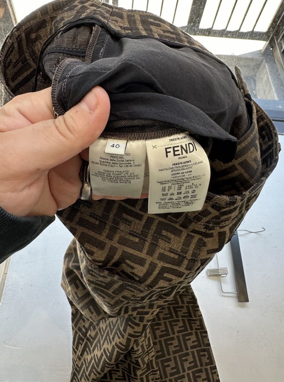 Fendi Fendi Zucca Trousers Size 40FR Size 28" / US 6 / IT 42 - 4 Thumbnail