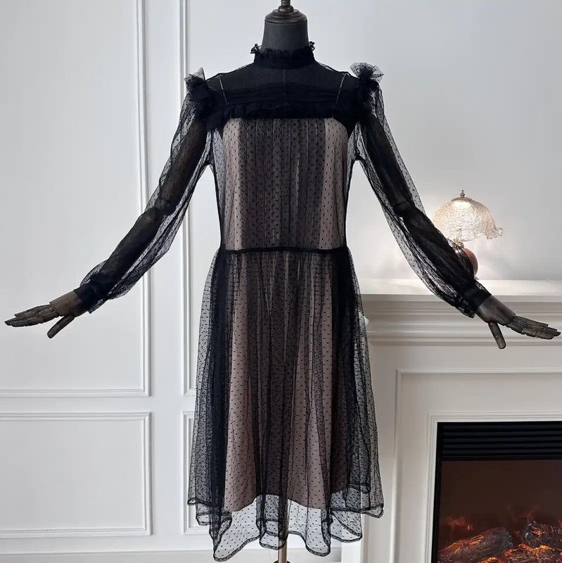 miu miu black dress Pre-loved miu miu-vibes Black Sequin Detail Dress – GrandDays main image 0