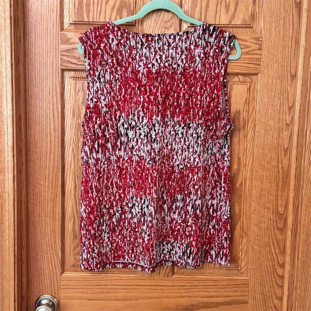 Other Jones Studio Blouse Womens XL Sleeveless Abstract Print Sco Size XL / US 12-14 / IT 48-50 - 2 Thumbnail