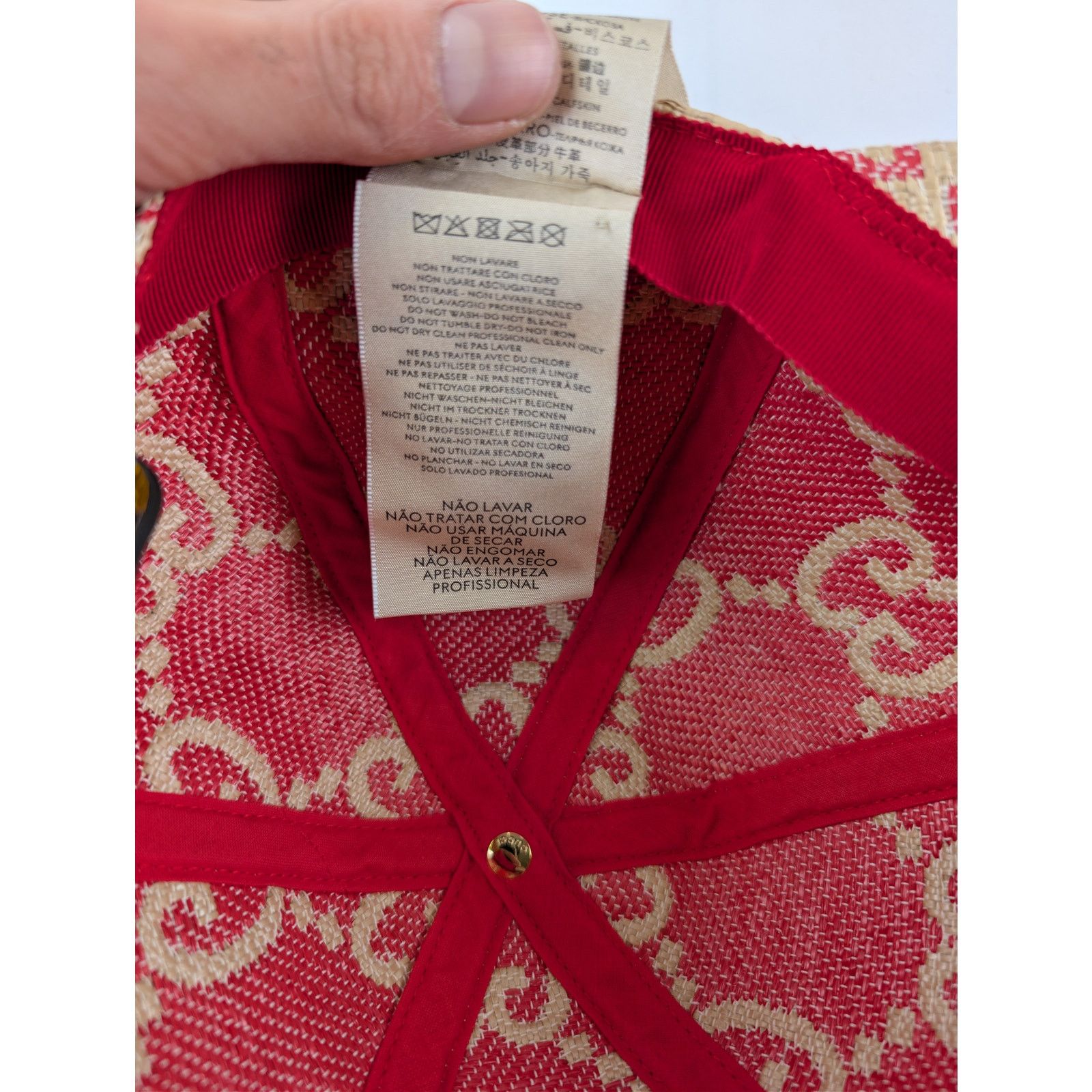 Gucci o1rshd1 Size: S / Baseball Cap / Hat in Beige/Red Size ONE SIZE - 15 Thumbnail