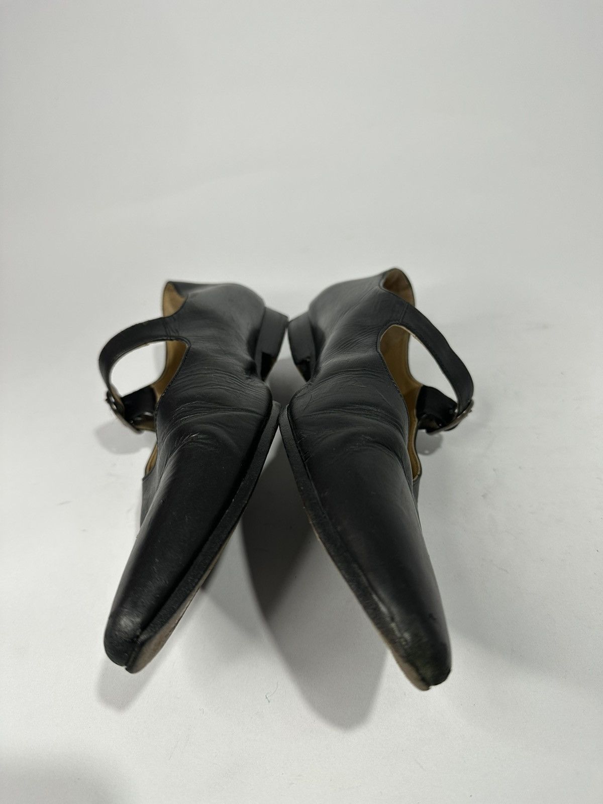 Maison Margiela Maison Margiela Black Hyperion Pointed Toe Leather Loafers. Size US 6 / IT 36 - 5 Thumbnail