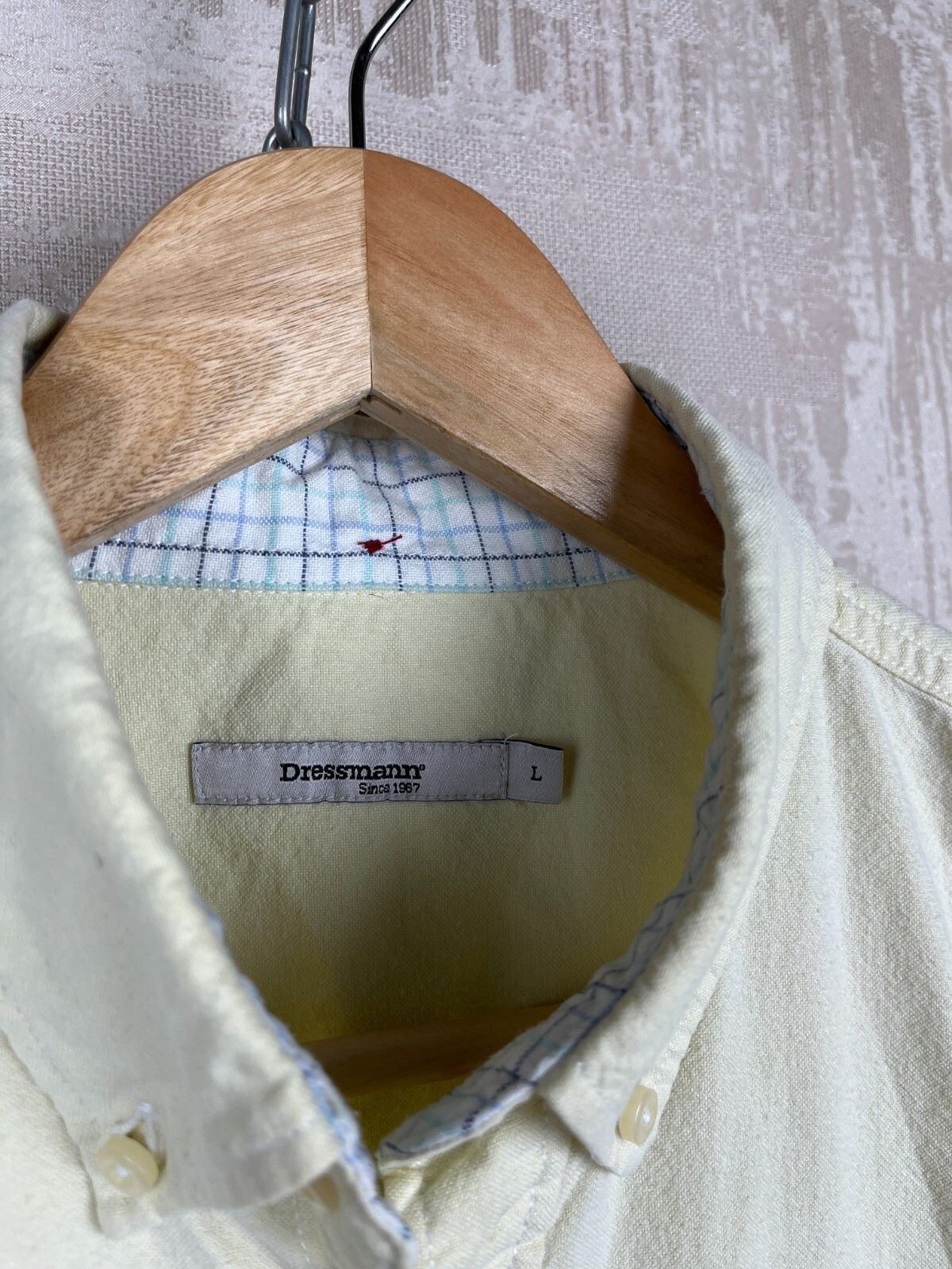 Other Dressmann Button Down Pocket Long Sleeve Shirt Light Yellow Size US L / EU 52-54 / 3 - 6 Thumbnail