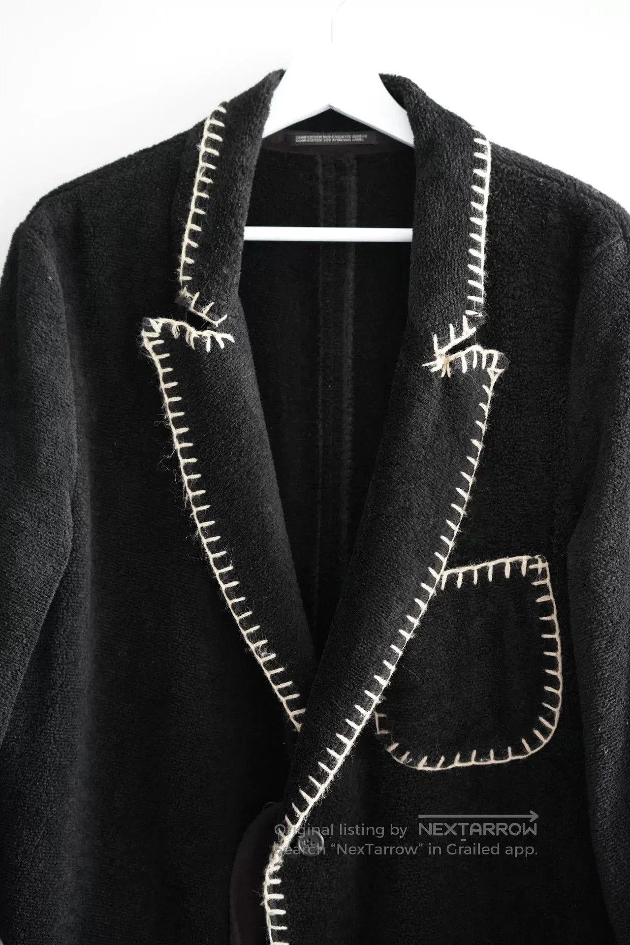 Yohji Yamamoto Yohji Yamamoto Black Wool Blazer Jacket. Size US M / EU 48-50 / 2 - 3 Thumbnail