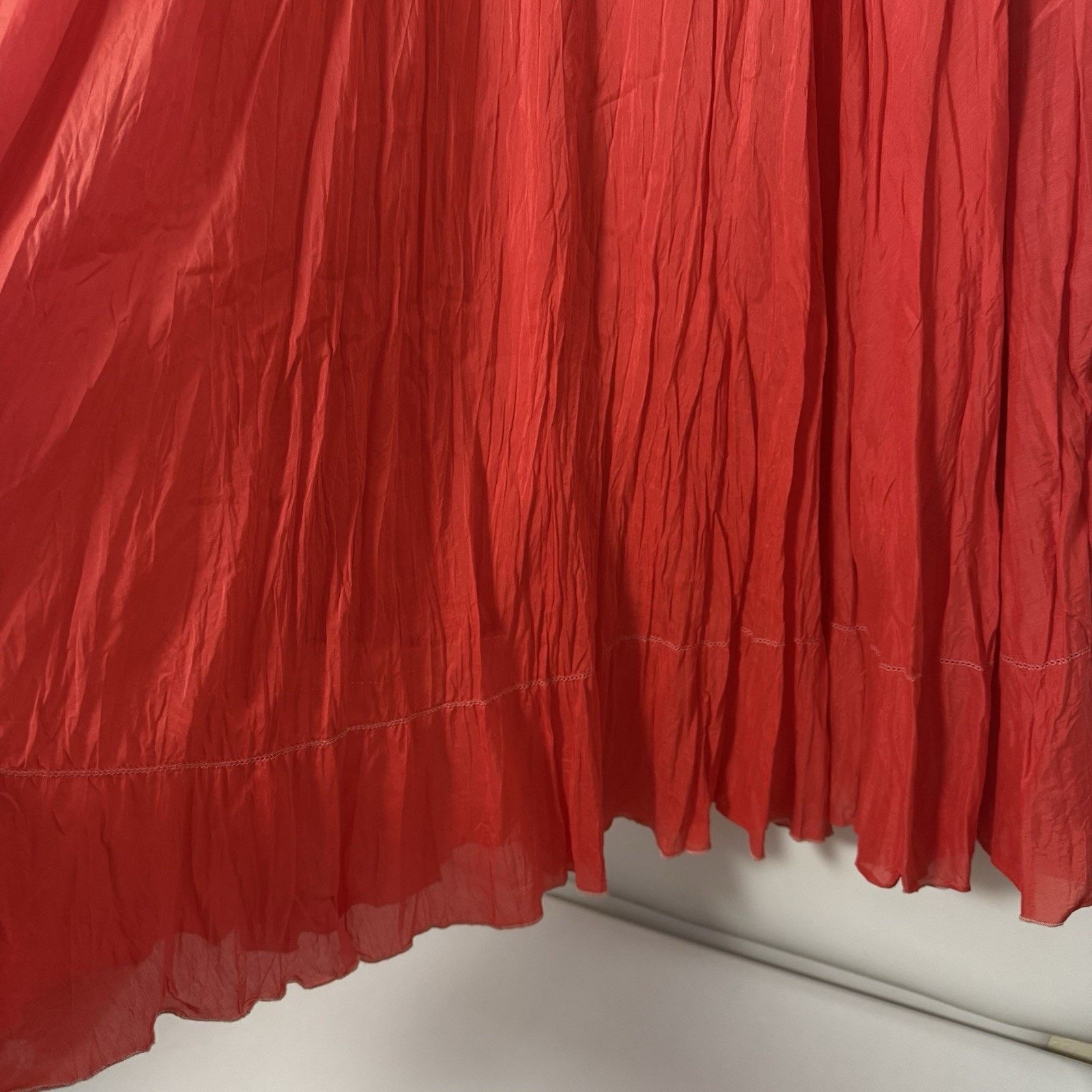 Coldwater Creek Coldwater Creek Maxi Skirt Coral Boho Western Fairy Gypsy Size 29" - 5 Thumbnail