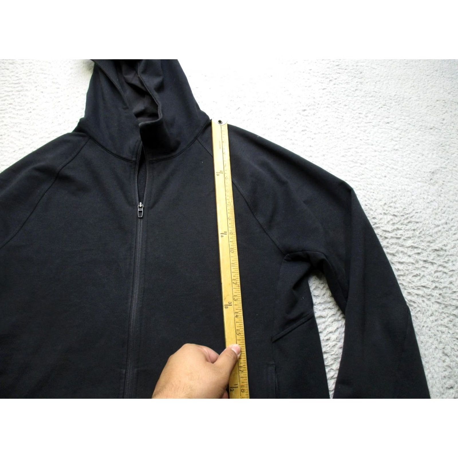 Lululemon Lululemon City Sweat Zip Hoodie Mens Large Black Full Knit Sweatshirt Size US L / EU 52-54 / 3 - 3 Thumbnail