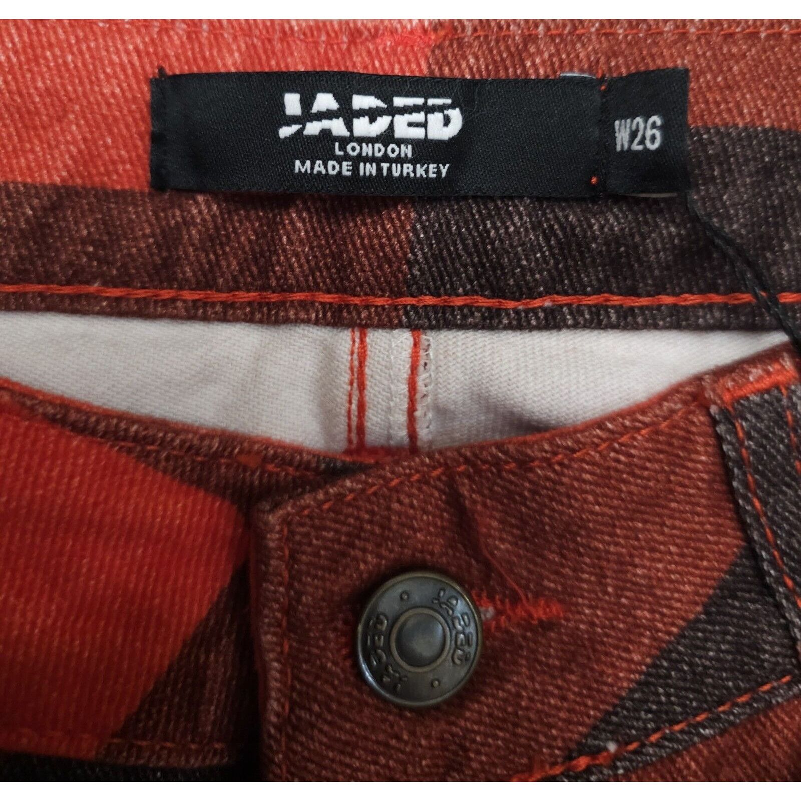 Jaded London Jaded London Smoke Print Boyfriend Fit Jeans Tapestry Size 26" / US 2 / IT 38 - 8 Thumbnail