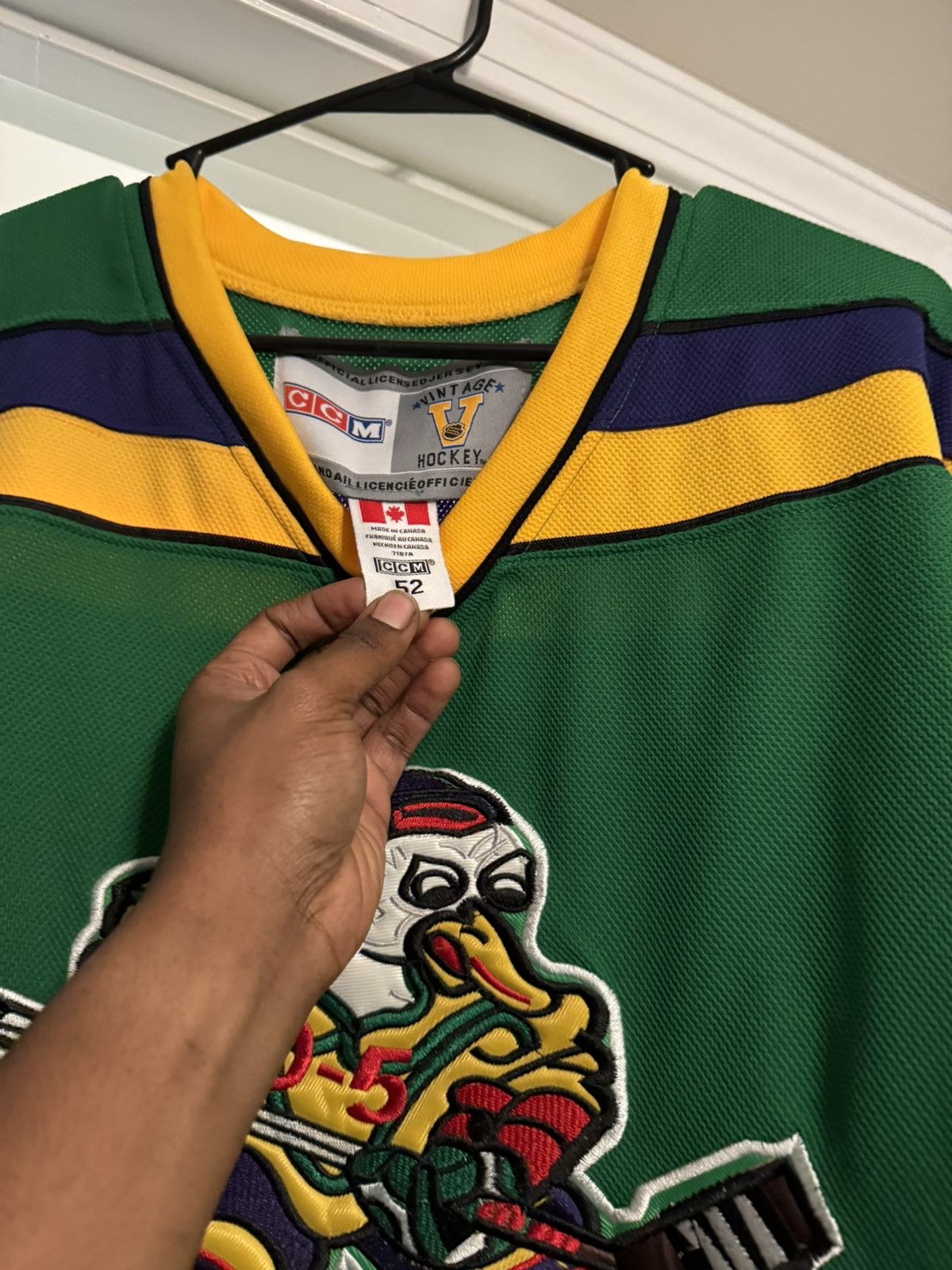 Vintage Mighty Ducks ‘Banks’ jersey Size US L / EU 52-54 / 3 - 4 Thumbnail