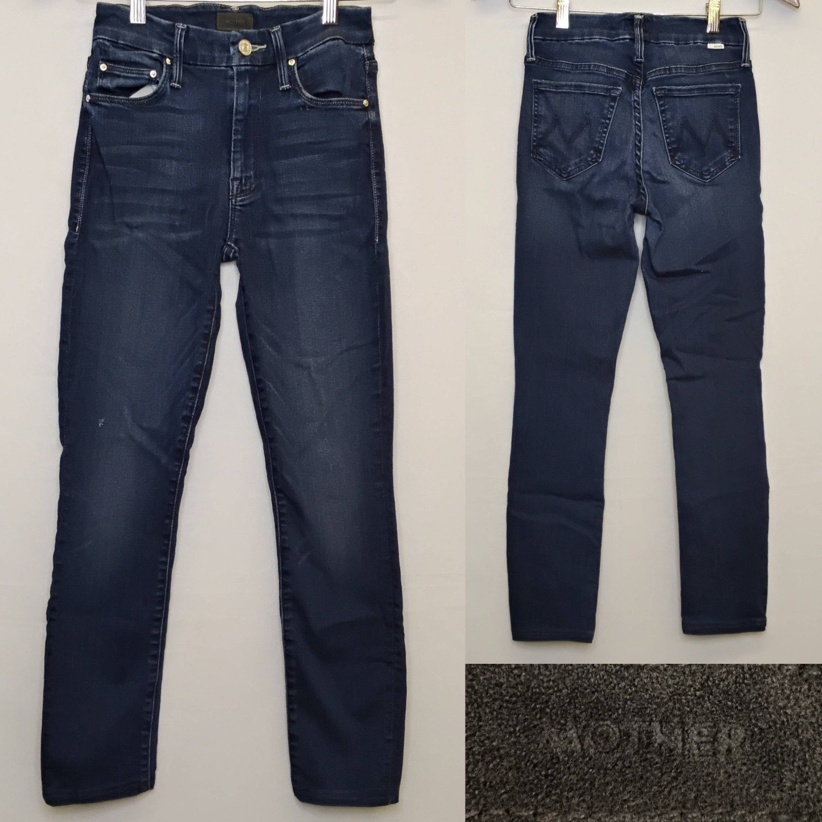MOTHER Mother The Looker Jeans Women's 24"x25" Dark Wash Skinny Size 24" / US 00 / IT 34 - 1 Thumbnail