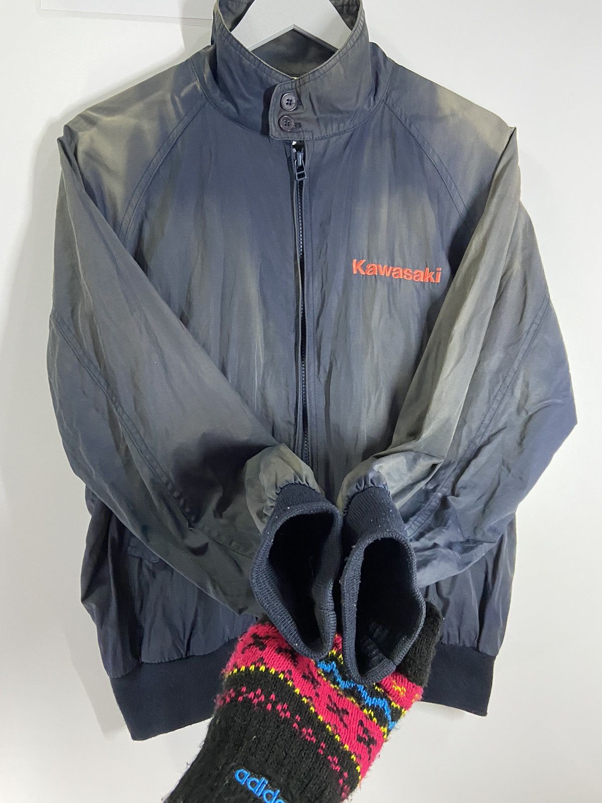 Japanese Brand KAWASAKI ZX RACING (SUN FADED) LIGHT JACKET Size US M / EU 48-50 / 2 - 9 Thumbnail