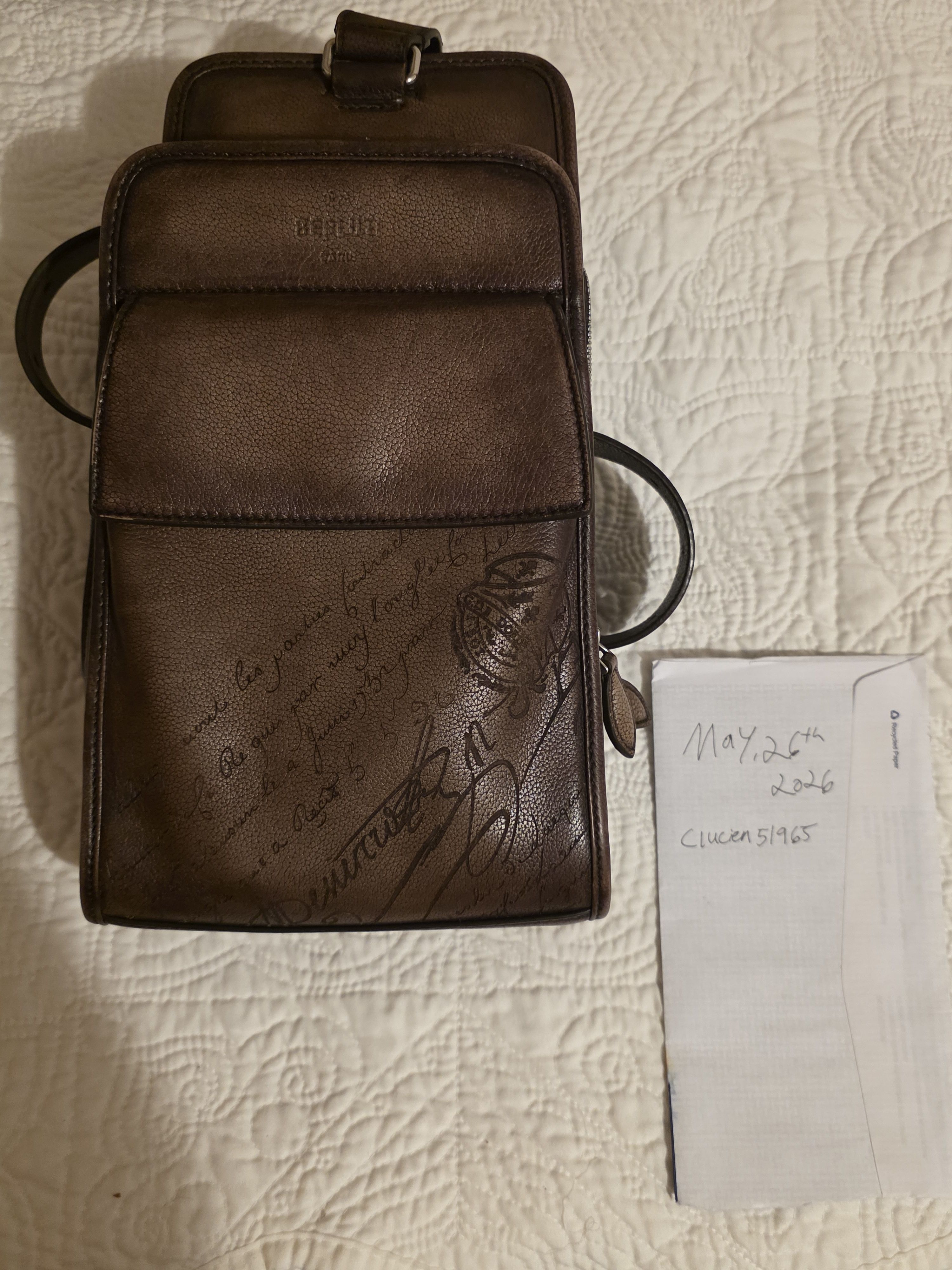 Berluti Berluti Paris Périple Venezia Leather Sling Bag Size ONE SIZE - 6 Thumbnail
