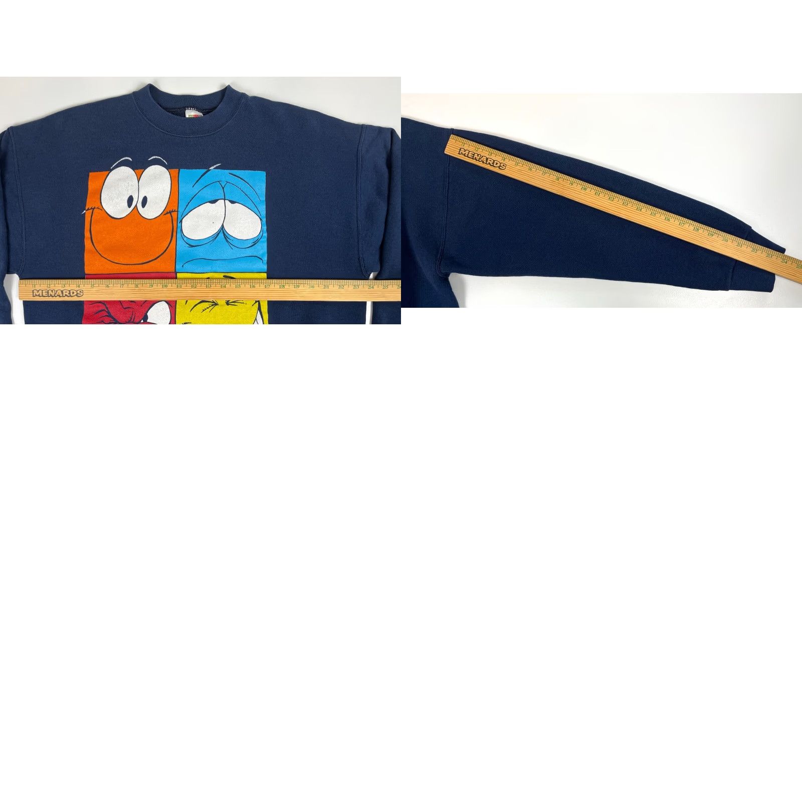Fruit Of The Loom Fruit of the Loom Men's Vintage 1996 Crewneck Sweatshirt XL Navy Blue 50/50 Fleece Graphic 90s Made in USA Size US XL / EU 56 / 4 - 9 Thumbnail