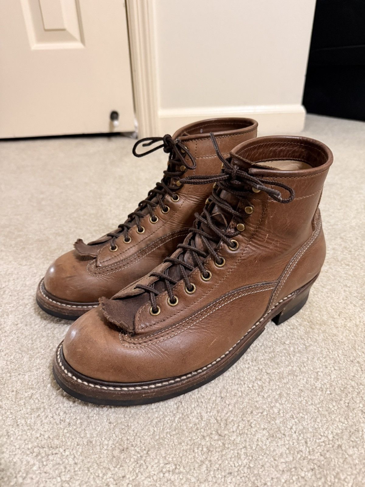 John Lofgren John Lofgren Natural CXL Donkey Puncher Boots Size US 8 / EU 41 - 1 Thumbnail