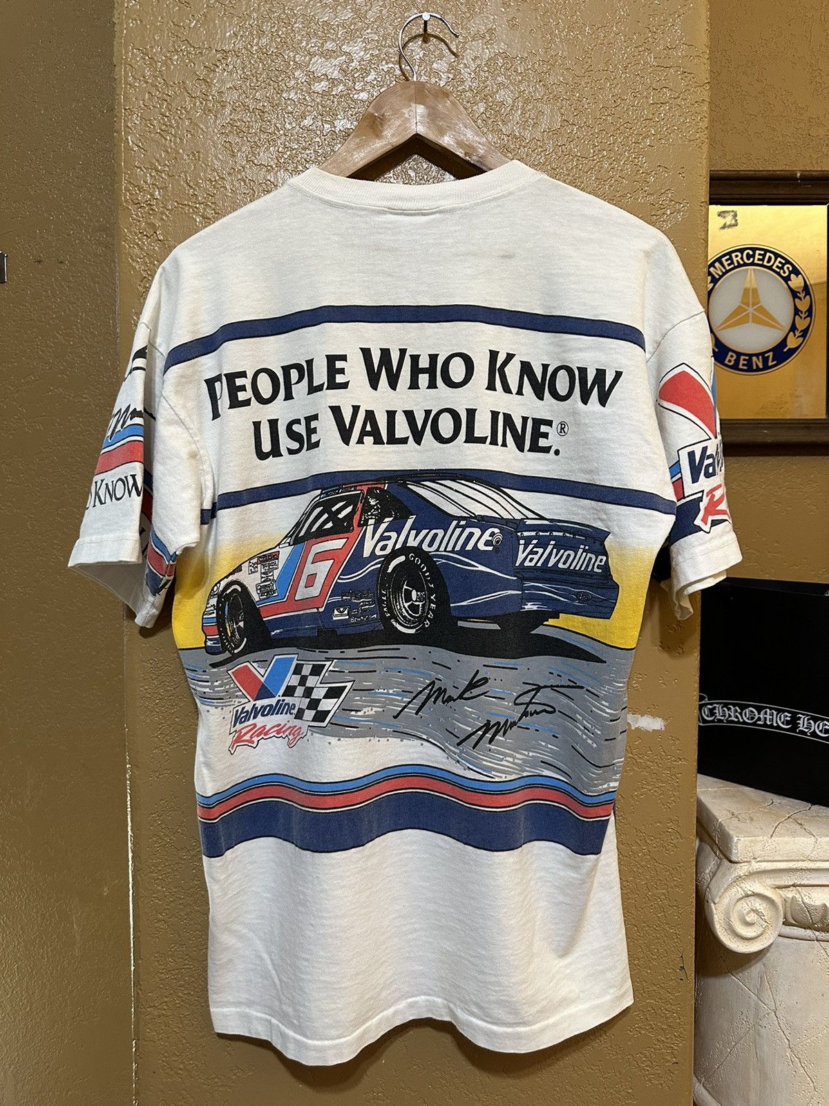 NASCAR × Vintage Vintage 1993 NASCAR Mark Martin Valvoline All Over Print Tee Size US M / EU 48-50 / 2 - 2 Thumbnail