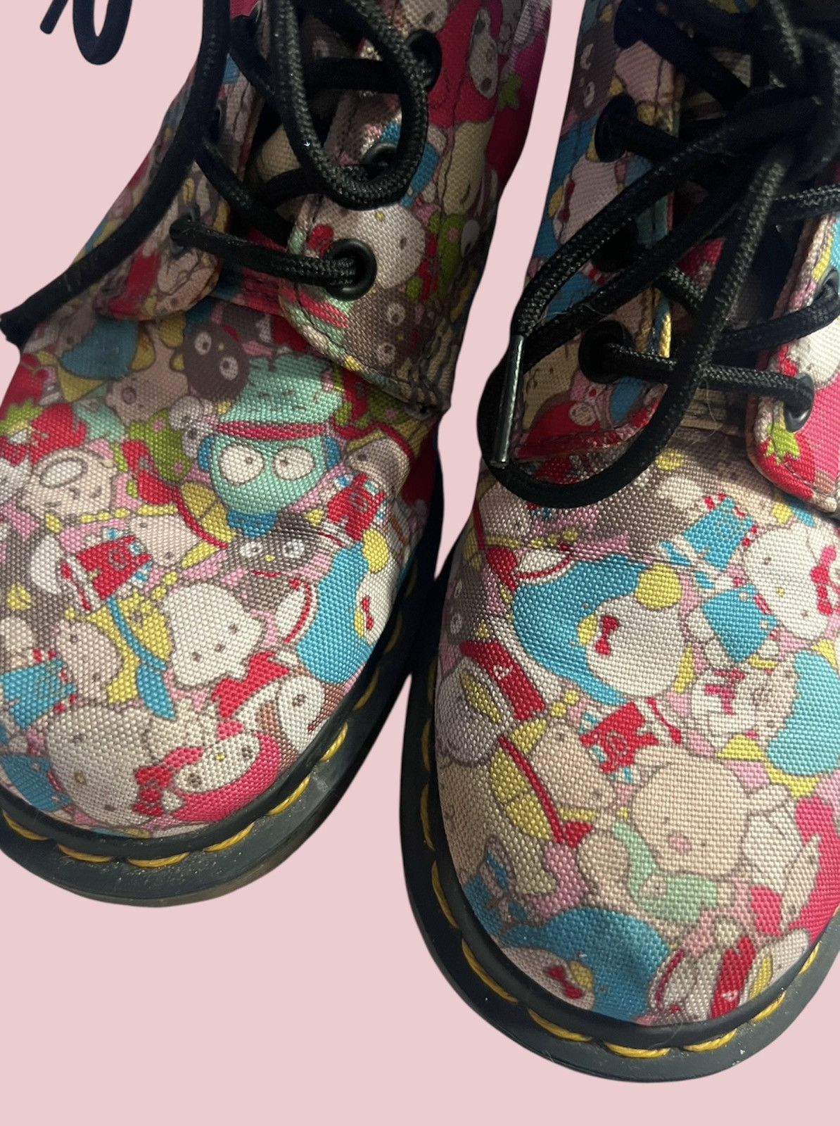 Dr. Martens Dr Martens Hello Kitty Sanrio Limited Edition boots Size US 6 / IT 36 - 4 Thumbnail