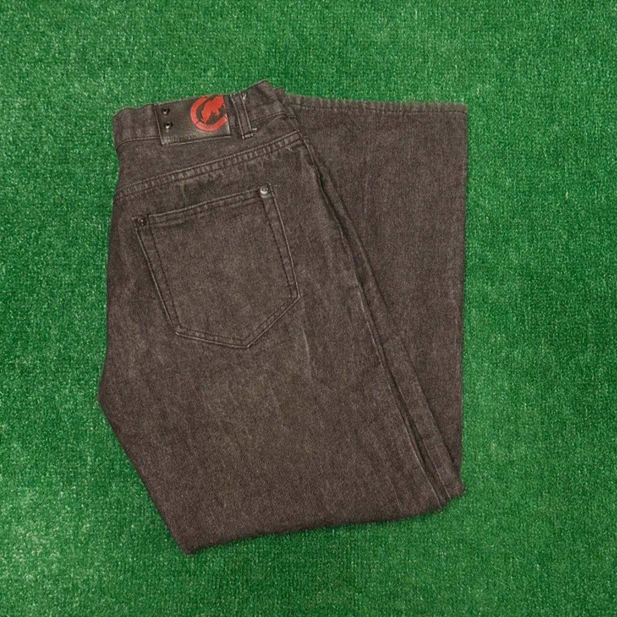 Ecko Unltd. VINTAGE Ecko Unltd Baggy Skater Grunge Jeans VTG Mens Size 34 Dark Wash 34x30 Jeans Mens Dark Wash Grunge Y2K Skater Hip Hop Punk Wide-Leg Vel Vintage Size US 34 / EU 50 - 5 Thumbnail