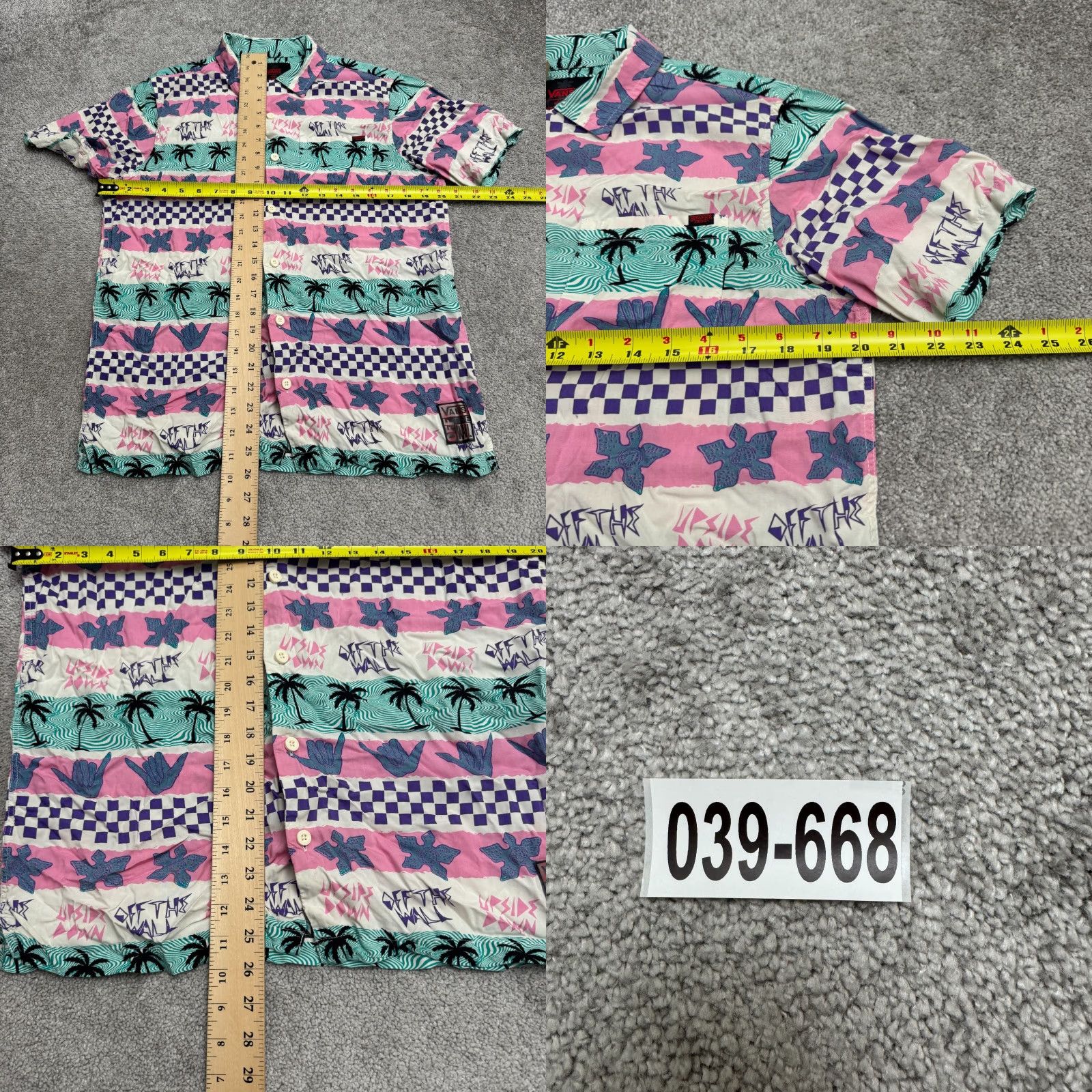 Vans Vans Off The Wall Stranger Things Button Down Shirt Mens Small Multicolor Demogorgon Size US S / EU 44-46 / 1 - 9 Thumbnail