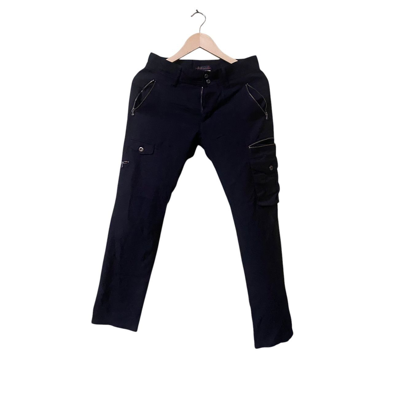 Japanese Brand Morgan homme pants multi pocket zip black nice design Size 28" / US 6 / IT 42 - 2 Thumbnail