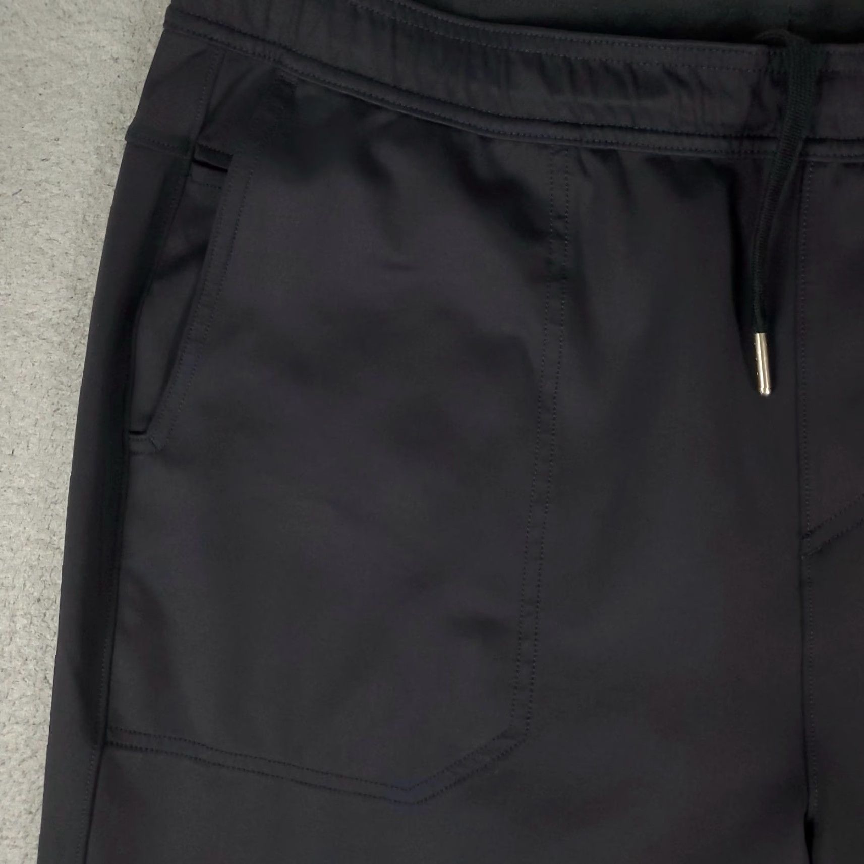 Rhone Rhône Pants Mens 2XL Black Stretch Active Lace Tie Track Joggers Sweatpants Pants Size US 39 - 2 Thumbnail