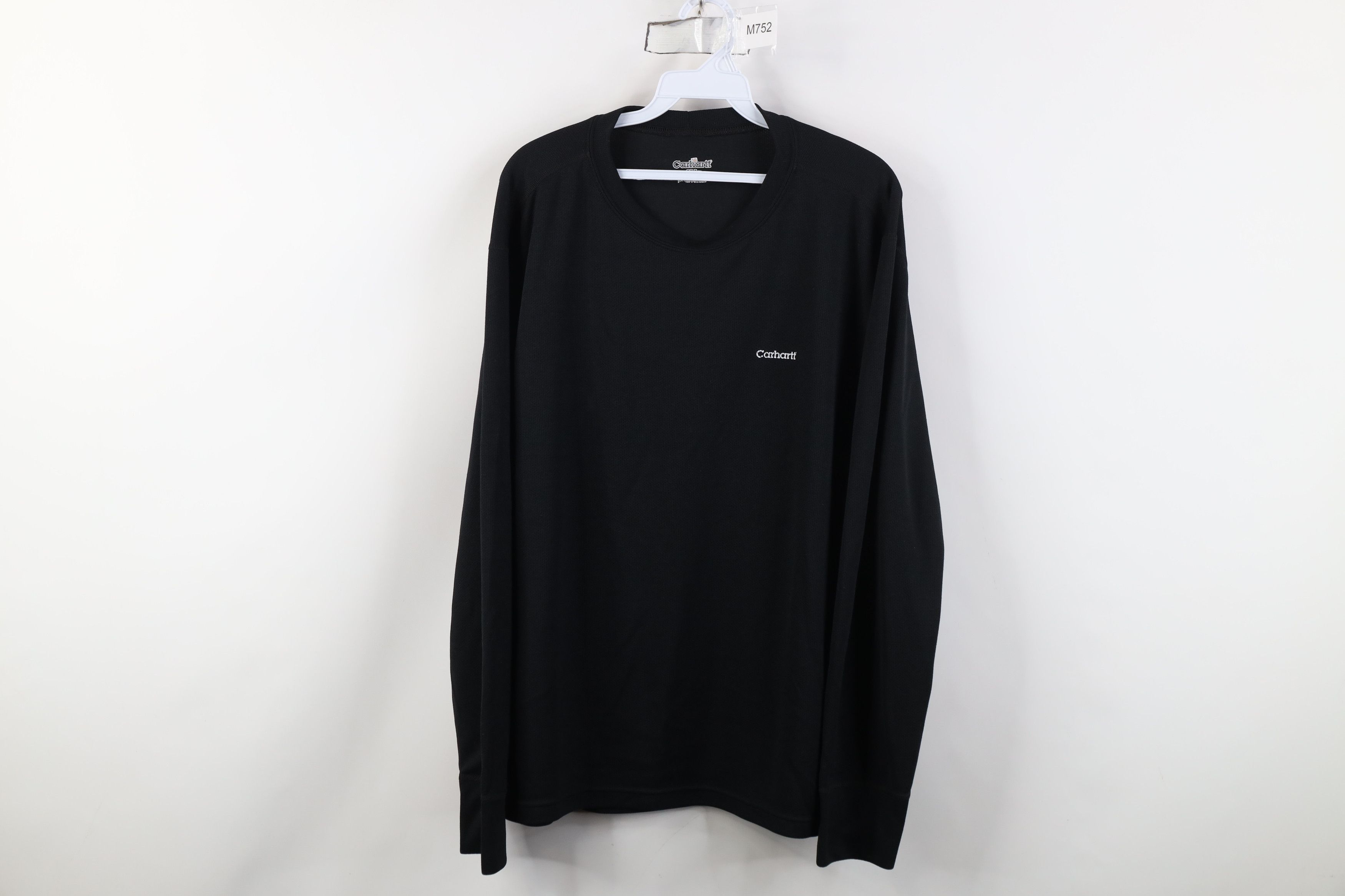 Carhartt Vintage Y2K Carhartt Thermal Knit Long Sleeve T-Shirt Black Size US XXL / EU 58 / 5 - 1 Thumbnail