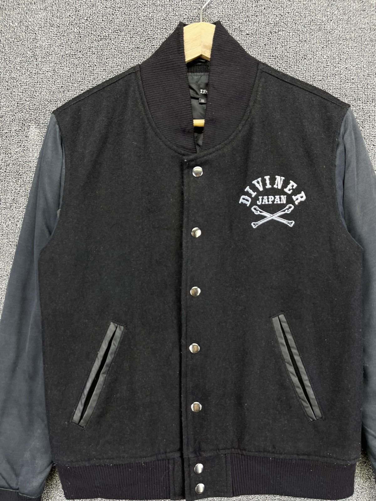 Japanese Brand Vintage Diviner Japan Skull Punk Varsity Jacket Size M / US 6-8 / IT 42-44 - 10 Thumbnail