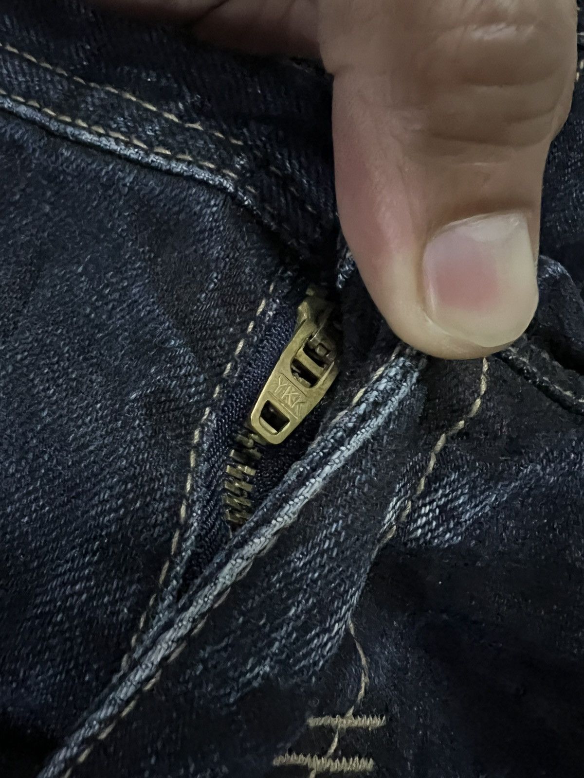 Japanese Brand PPFM DOUBLE WAIST RARE JEANS Size US 33 - 12 Thumbnail