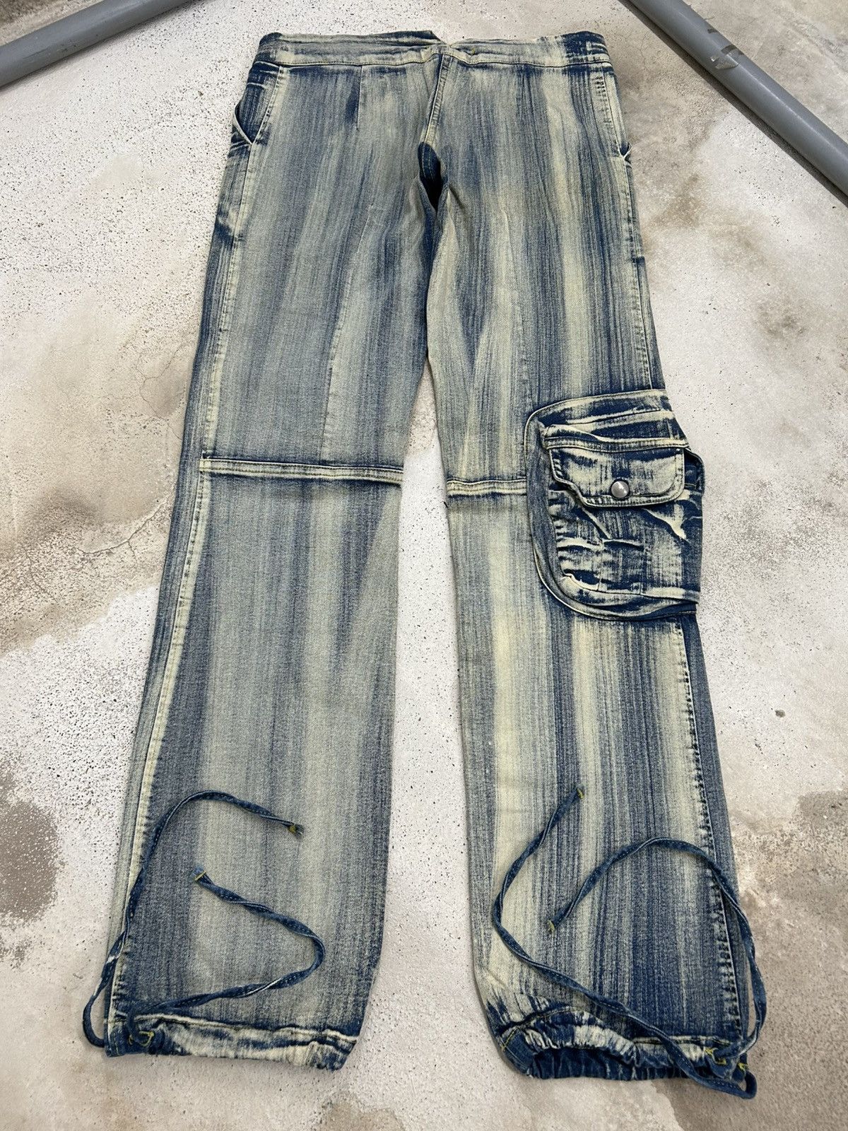 Hysteric Glamour Axara Mud Washed Jeans Multipocket Cargo Unisex Size 30" / US 8 / IT 44 - 2 Thumbnail