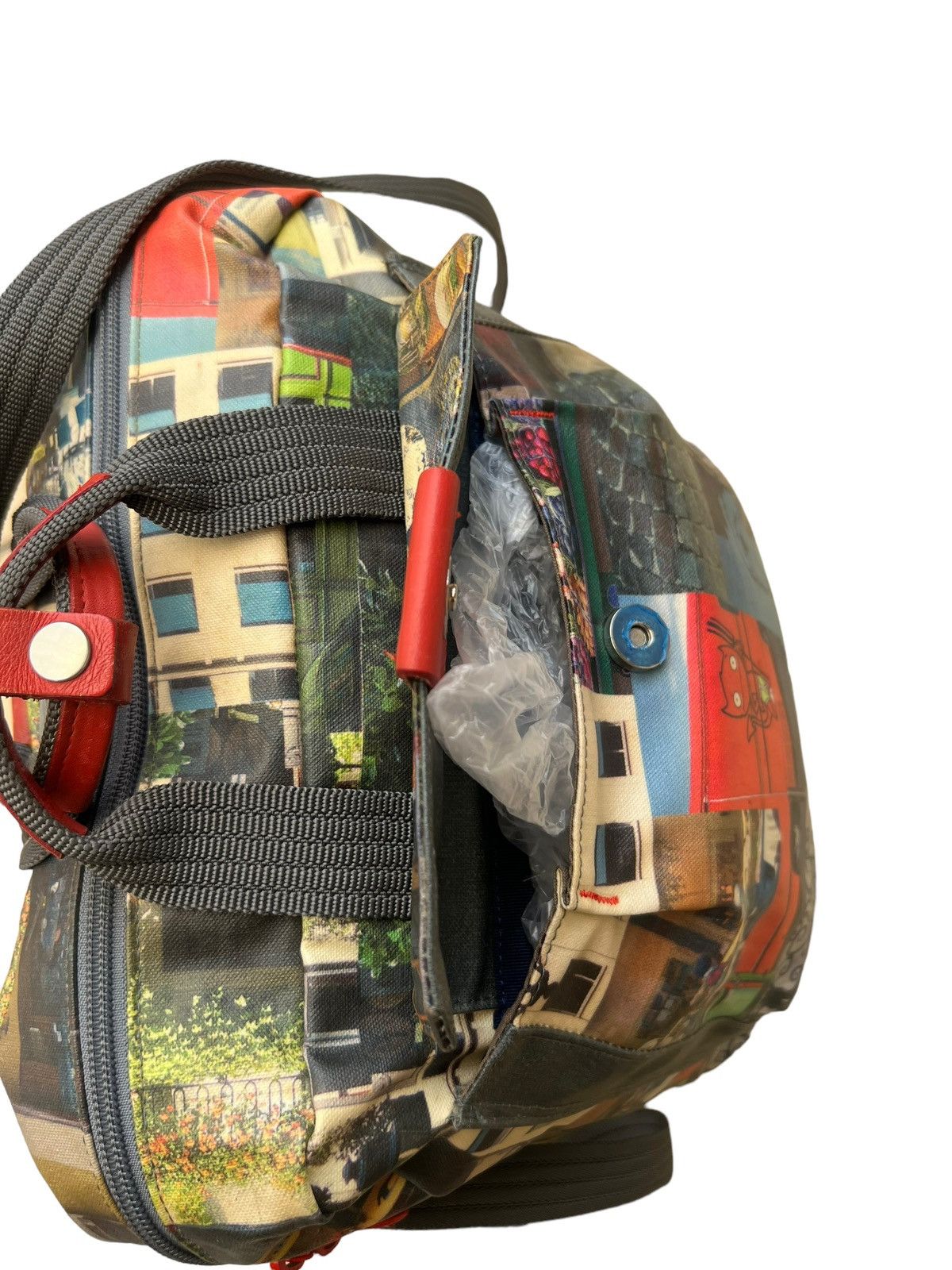 Vintage Arukan Japan Tarpaulin Printed Backpack Size ONE SIZE - 18 Thumbnail