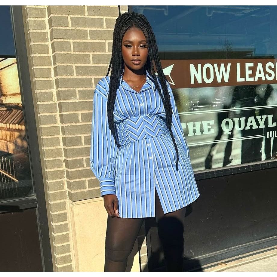 Zara ZARA Corset Waist Striped Shirt Dress NWT Size M / US 6-8 / IT 42-44 - 8 Thumbnail